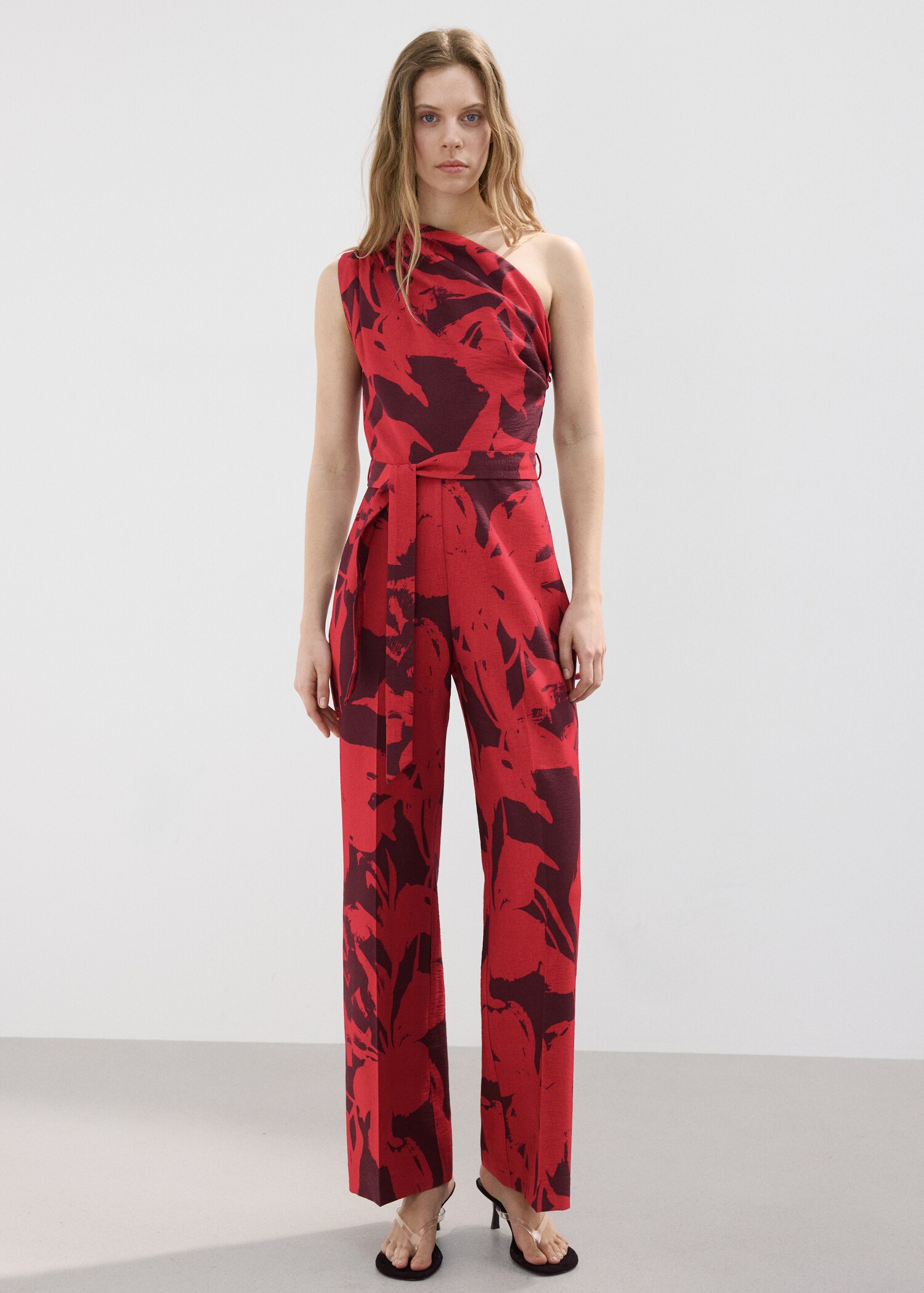 Printed asymmetrical jumpsuit - General plane