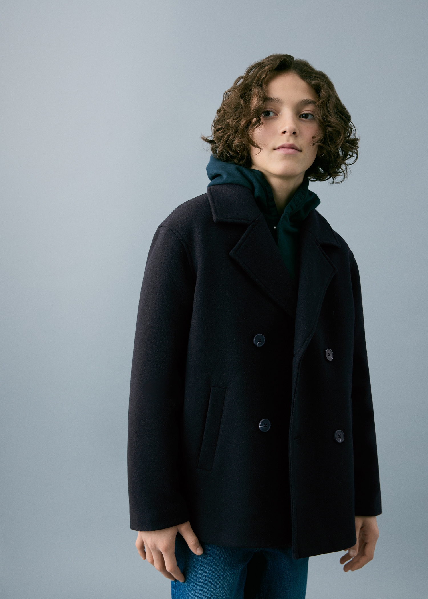 Manteau drap de  laine - Plan général