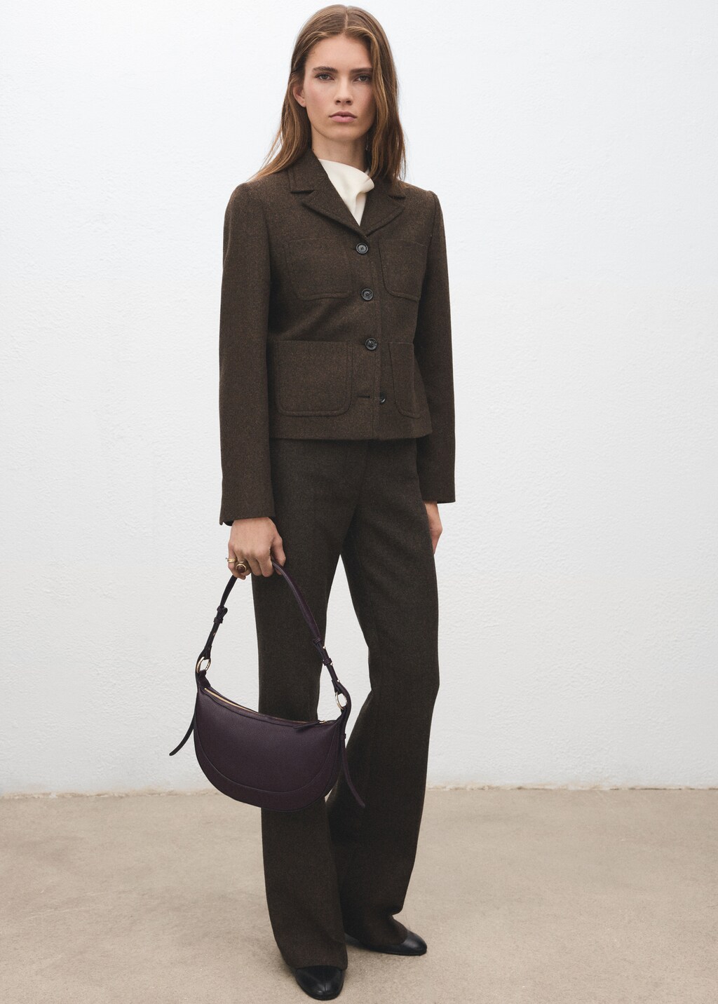 Sac porté épaule ovale - Femme | MANGO France métropolitaine