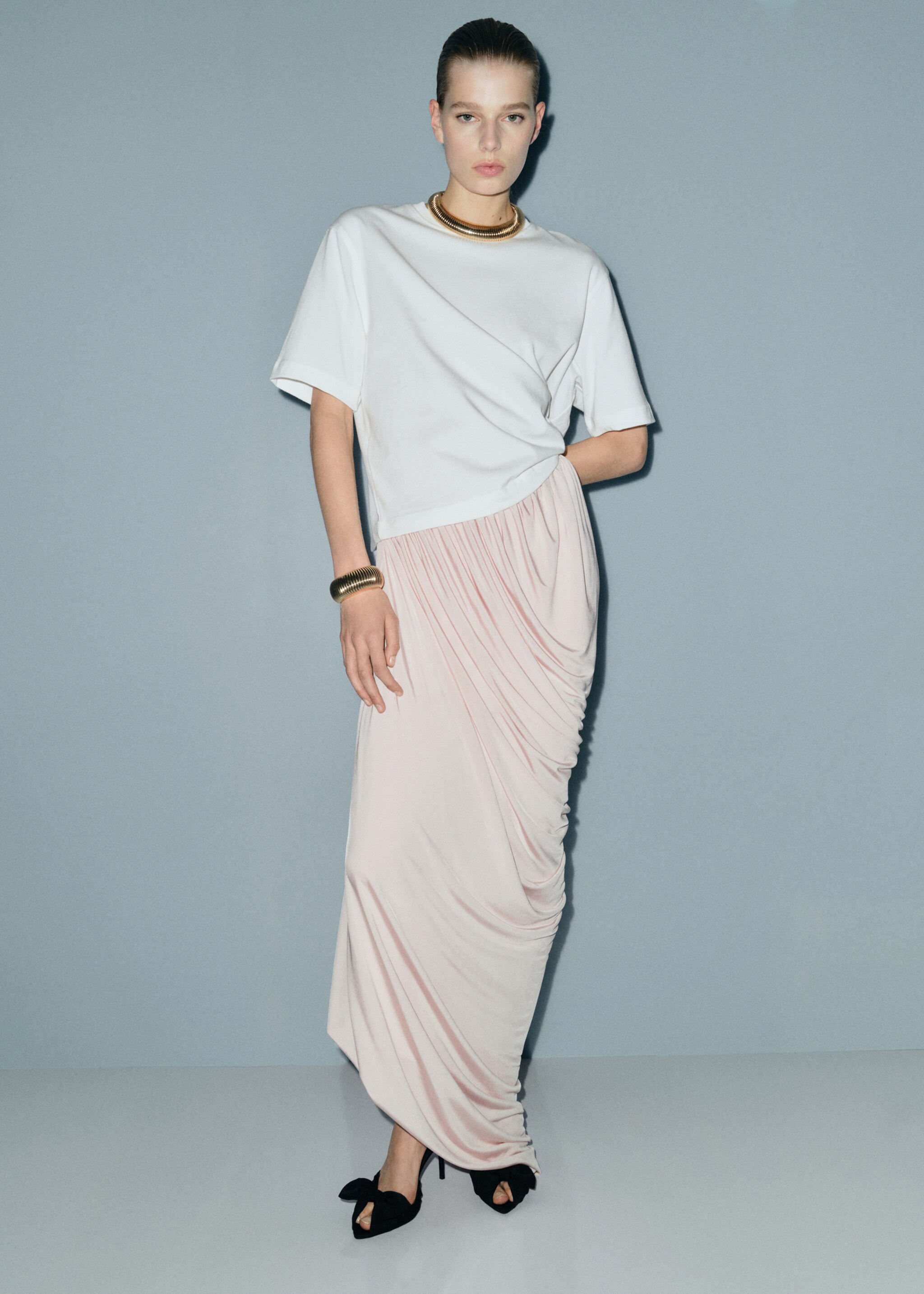 Sandales talon nœud - Plan général, Noir. Ref: 27091227-00.