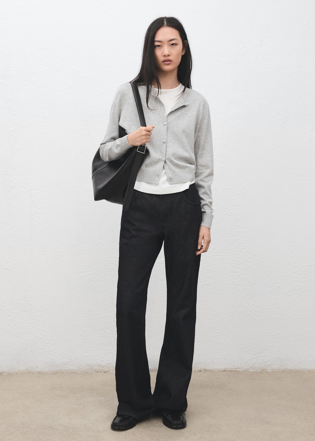 Mango Knitted button cardigan