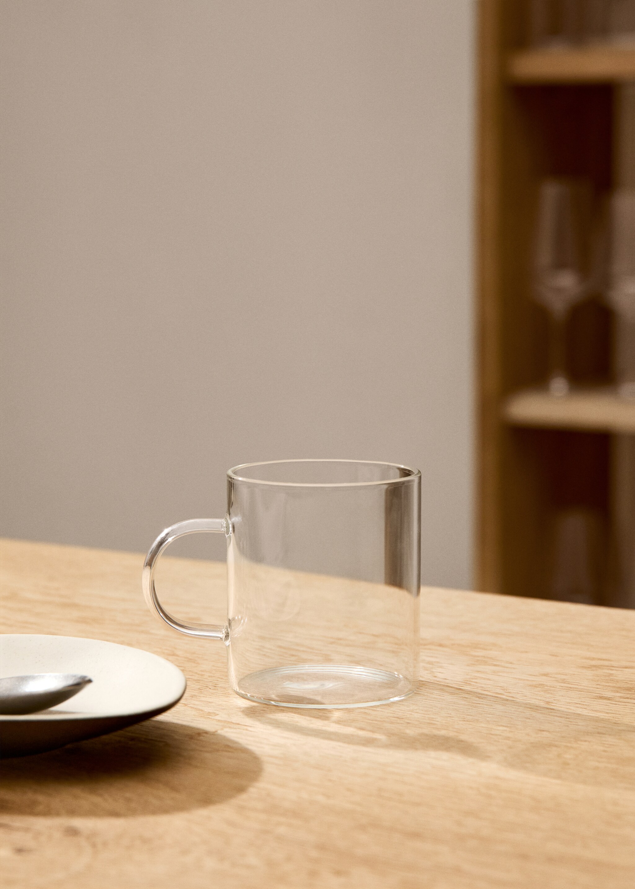 Φλιτζάνι καφέ βοριοπυριτικό γυαλί - Γενικό πλάνο, Γκρι Πάγου. Ref: 27091313-00.