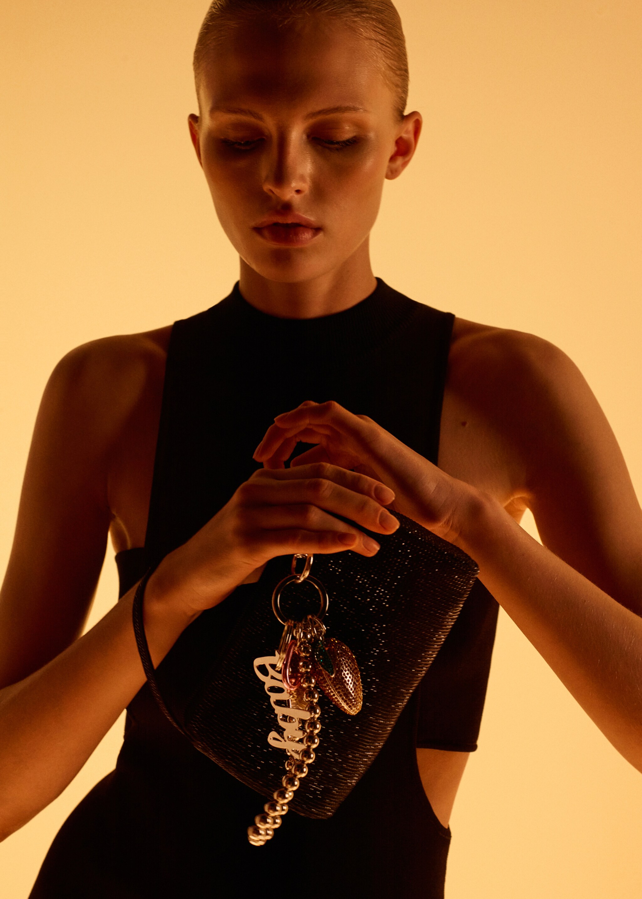 Multi-charm baby keyring - General plane, Silver. Ref: 27091318-00.