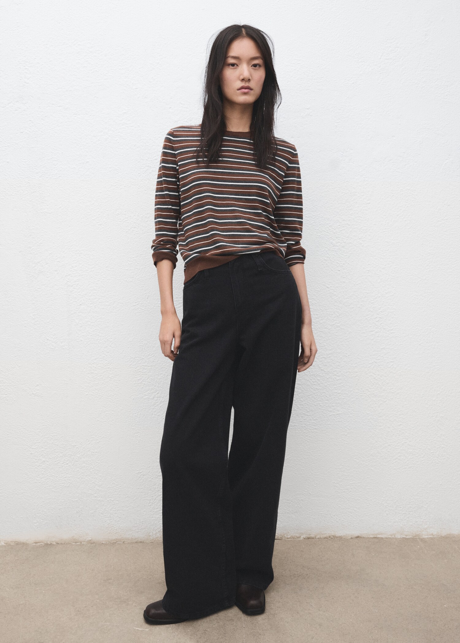 Knit striped sweater - General plane