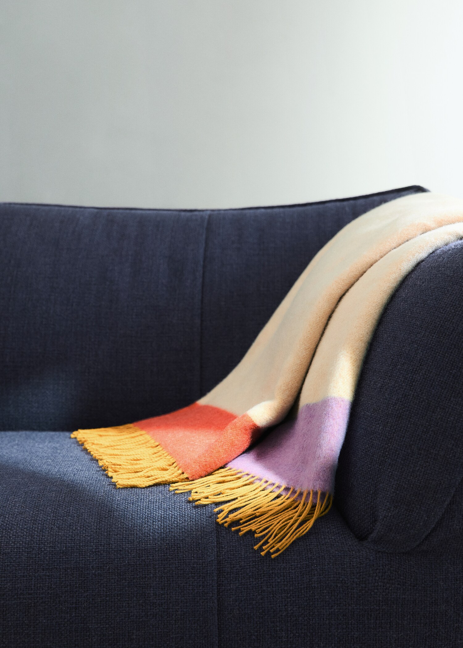 Baumwoll-Wolldecke in Farben - Allgemeine Ansicht