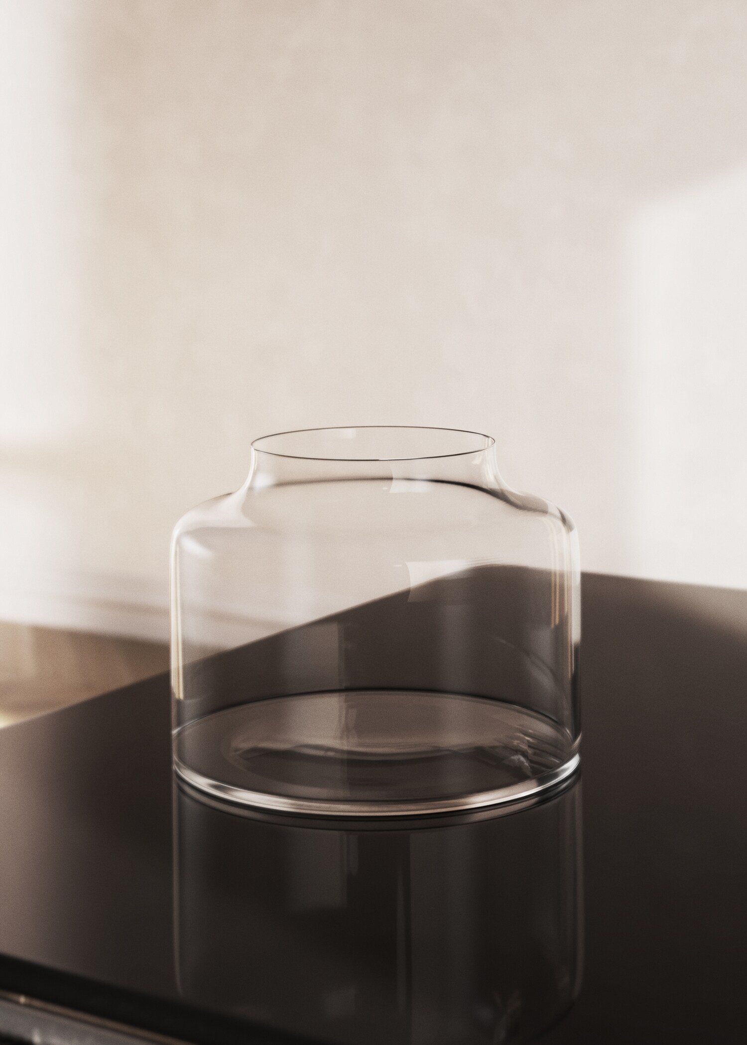 Kleine glazen vaas - Overzichtstekening