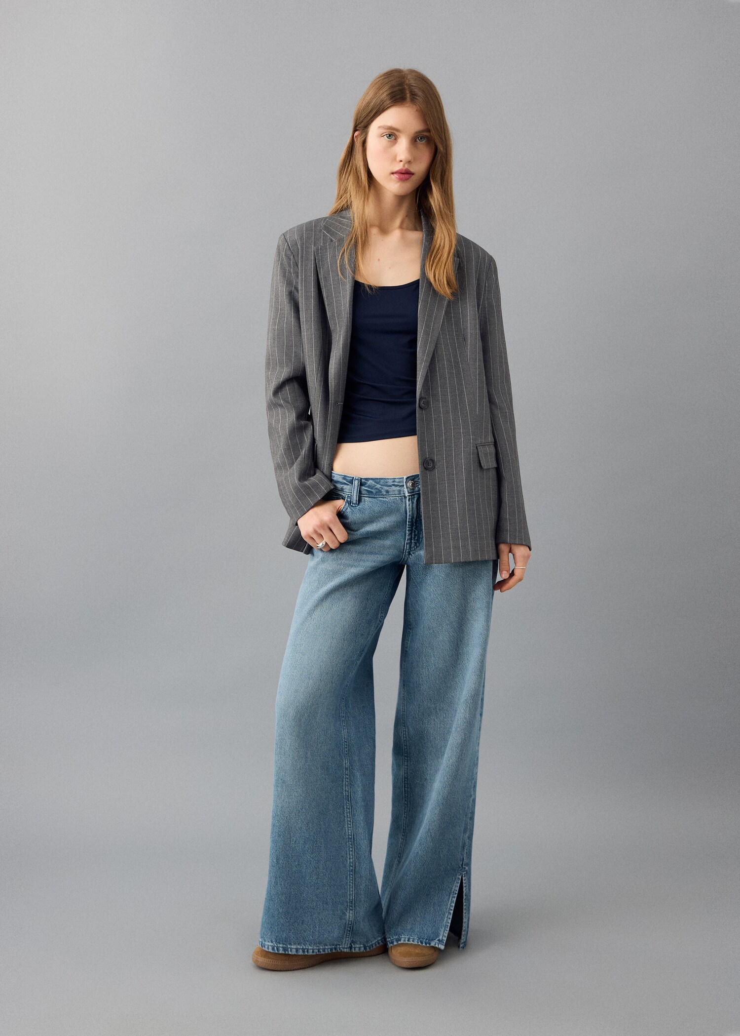 Blazer traje rayas - Plano general