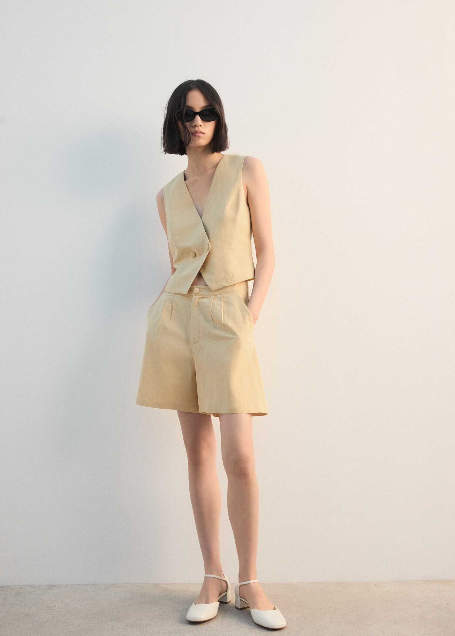 Top traje entallado - Plano general