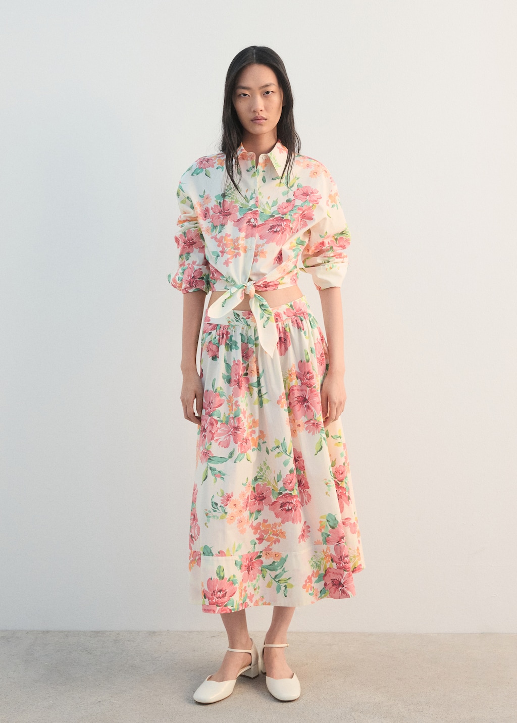 Flowers midi skirt - image 2