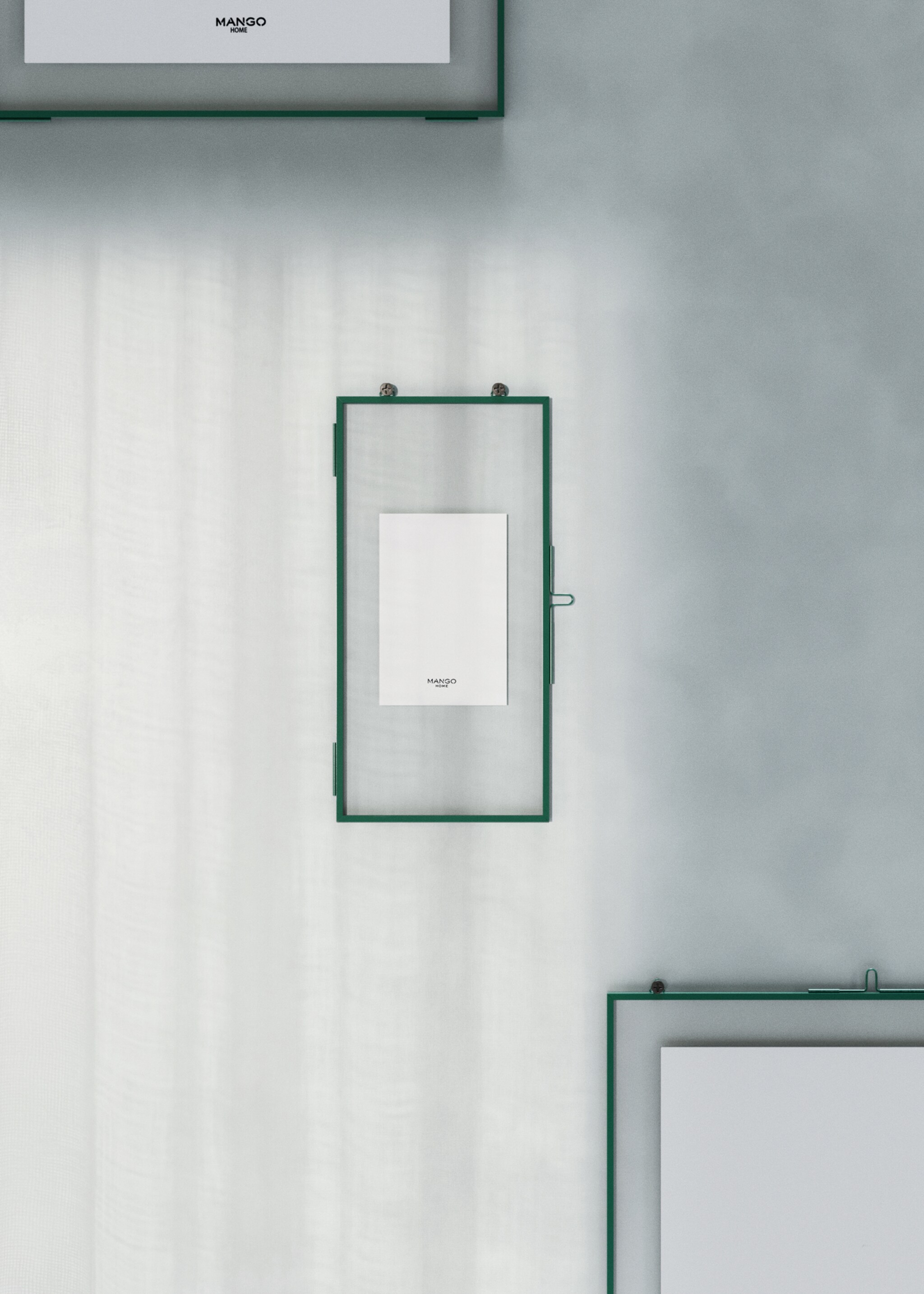 Металева кольорова рамка середнього розміру - Загальний план, Смарагдовий. Ref: 27092901-00.