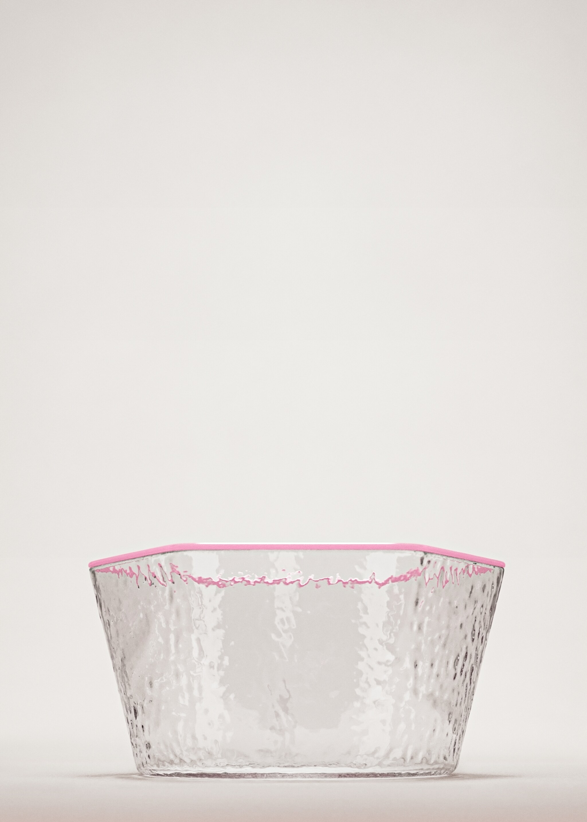 Mísa borosilikát textura - Celkový náhled, Růžová. Ref: 27092906-00.