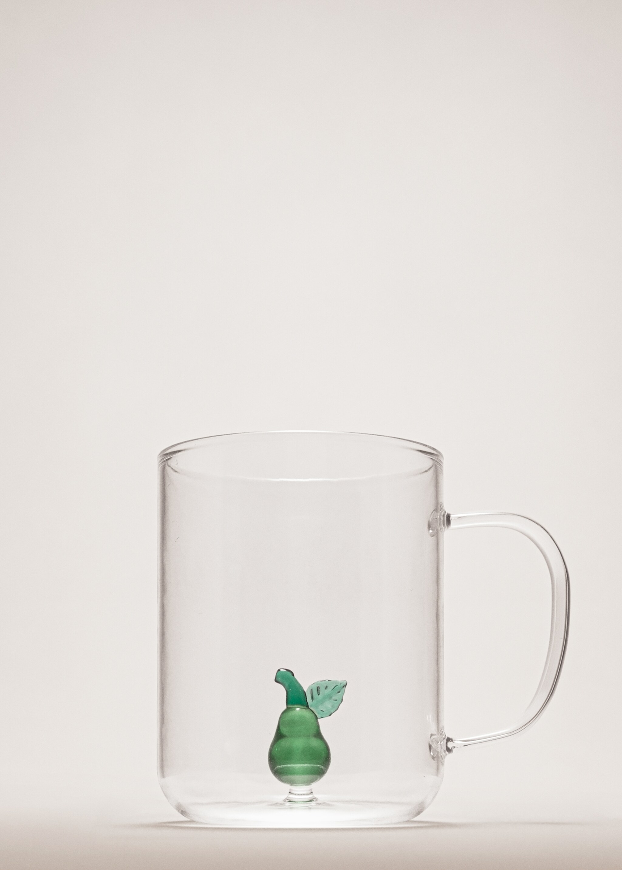 Borosilicate fruit tea cup - General plane, Green. Ref: 27092909-00.