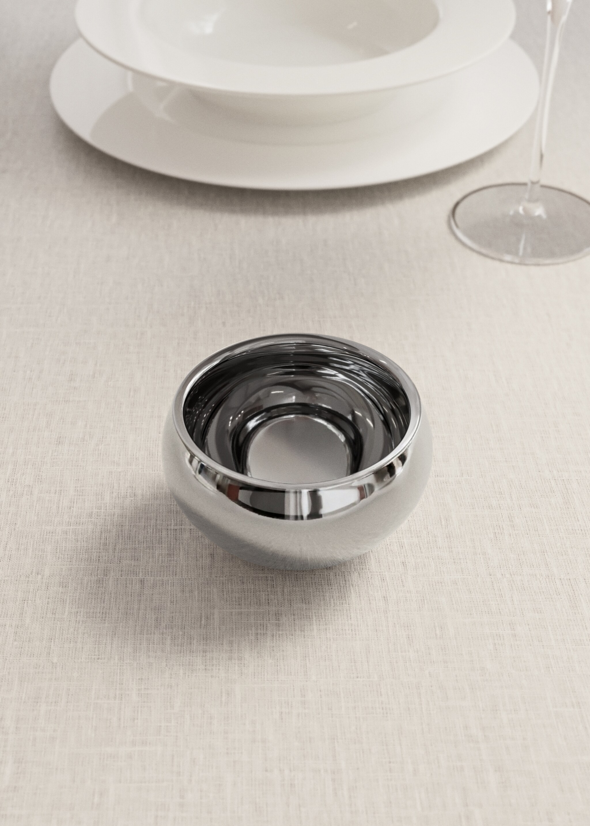 Small stainless steel bowl - General plane, Silver. Ref: 27092910-00.