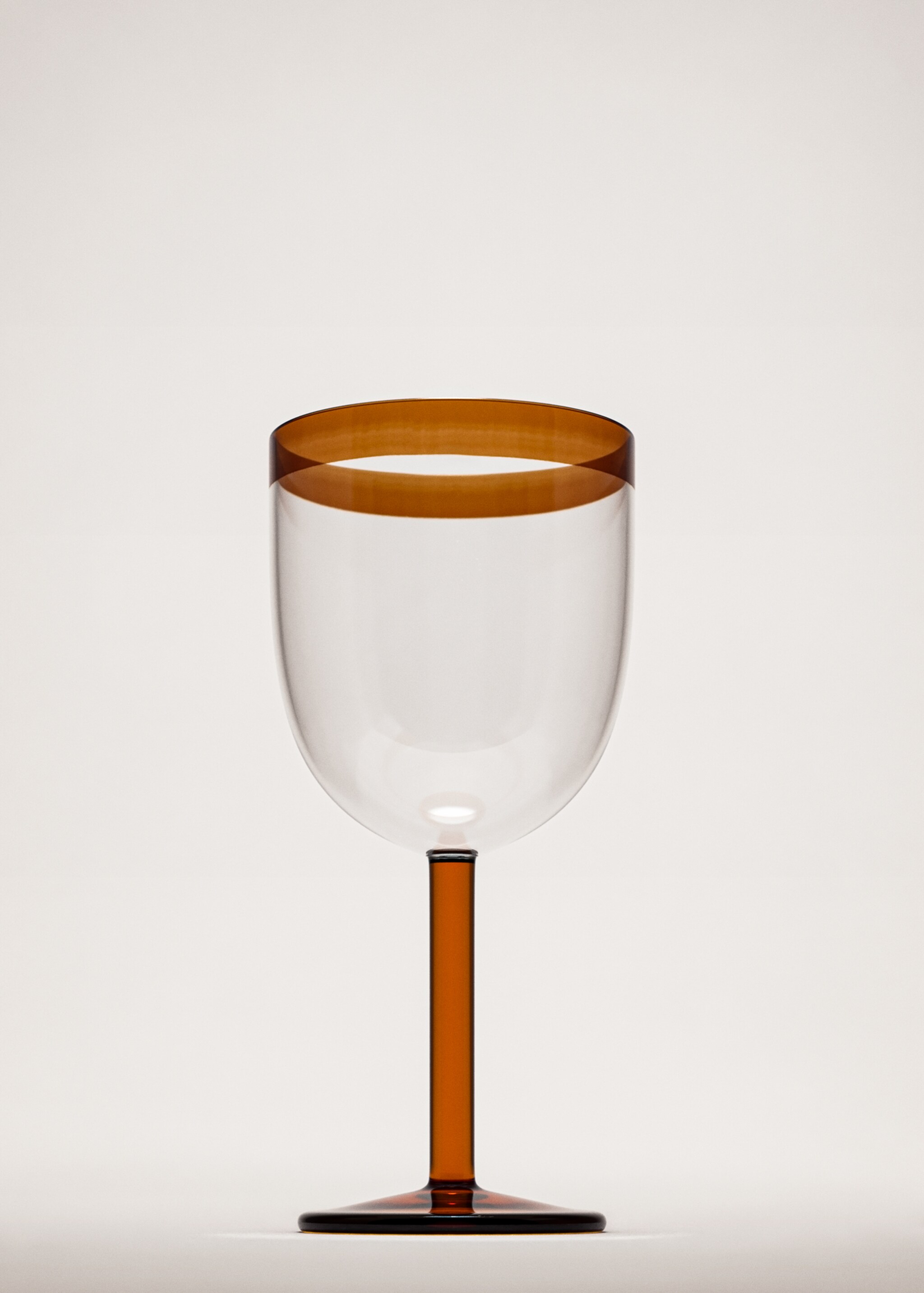 Coloured stripe borosilicate cup - General plane, Orange. Ref: 27092914-00.