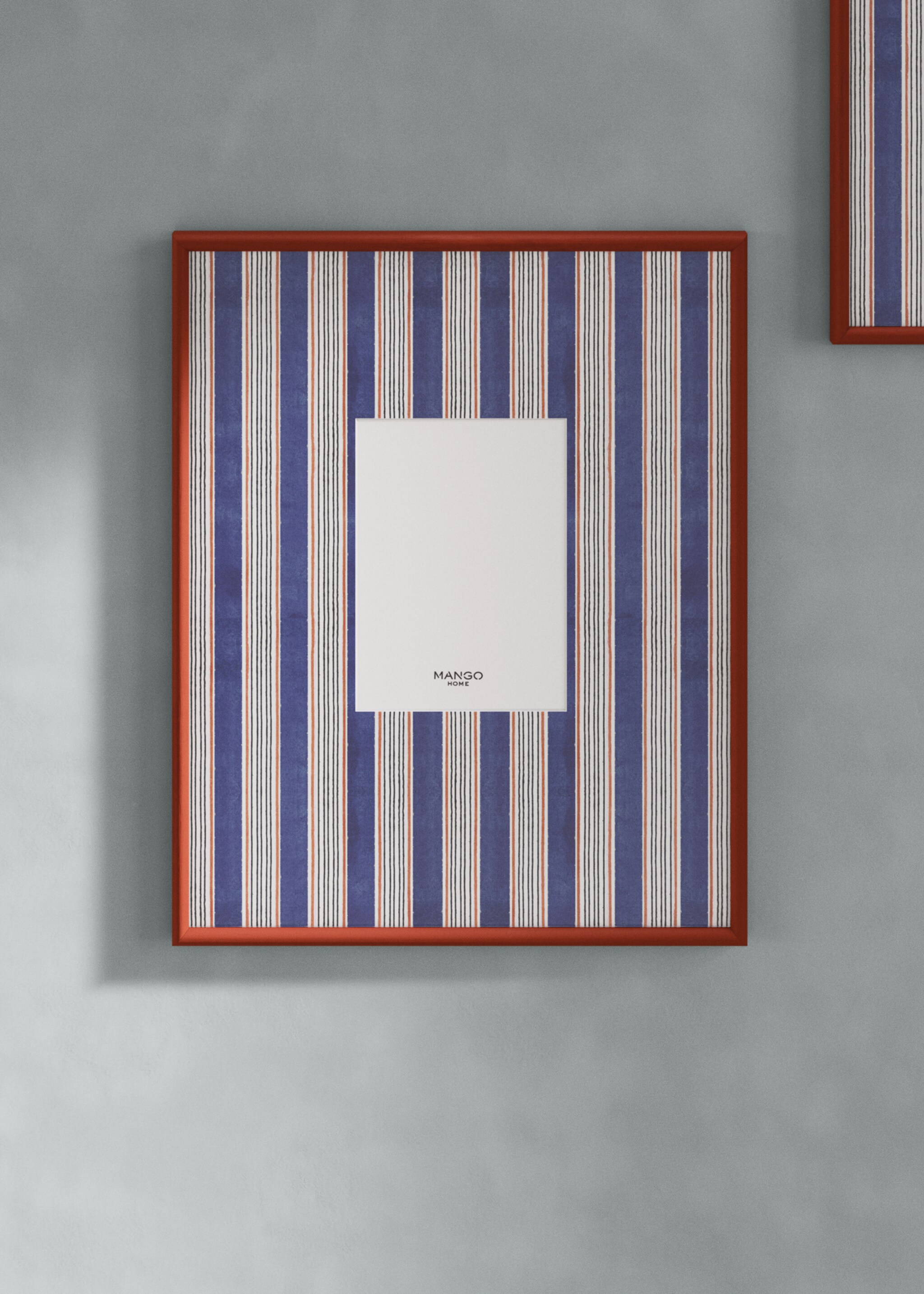 Medium wood frame with lines - General plane, Orange. Ref: 27092934-00.