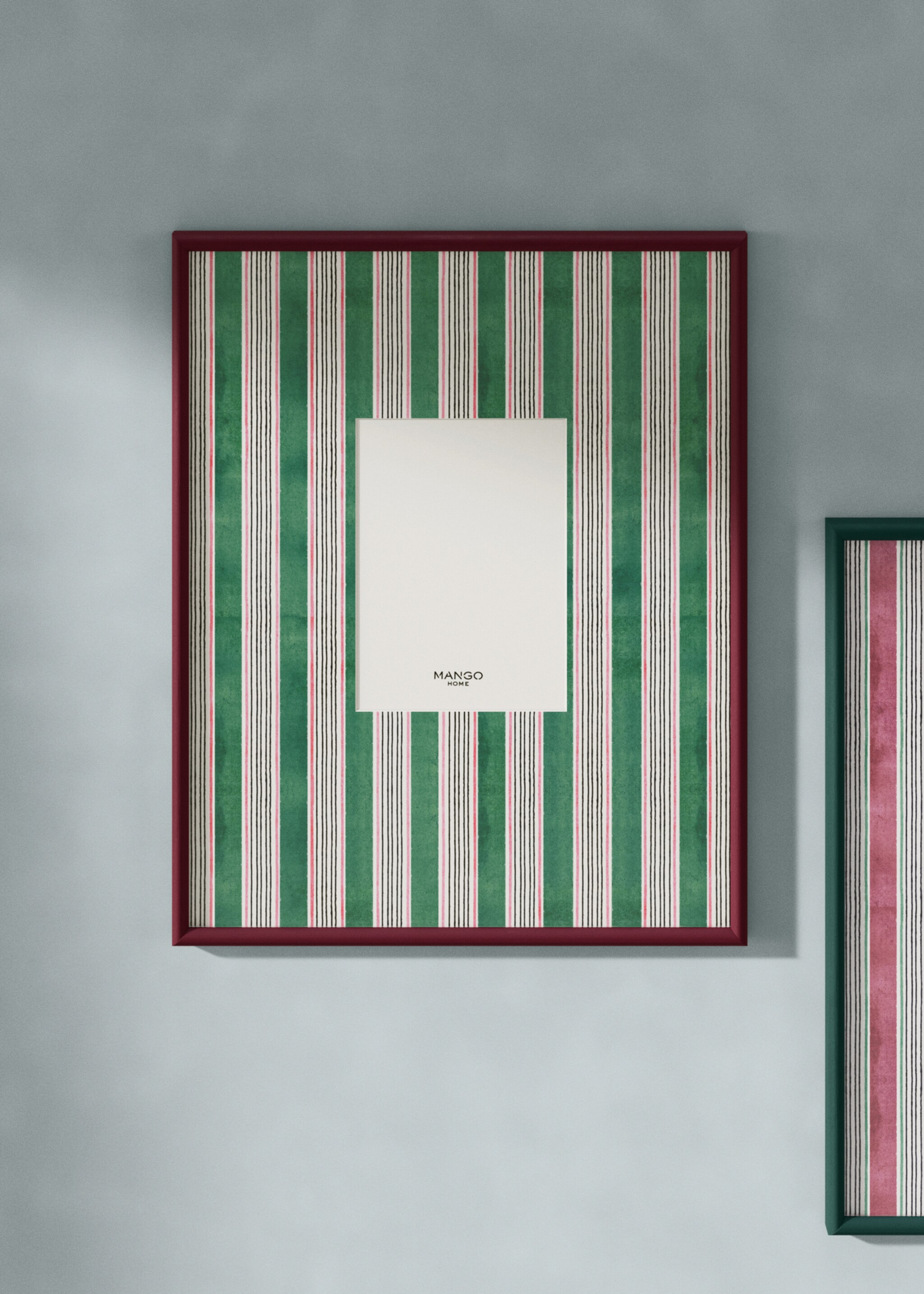 Holzrahmen Linien mittel - Allgemeine Ansicht, Fuchsia. Ref: 27092934-00.
