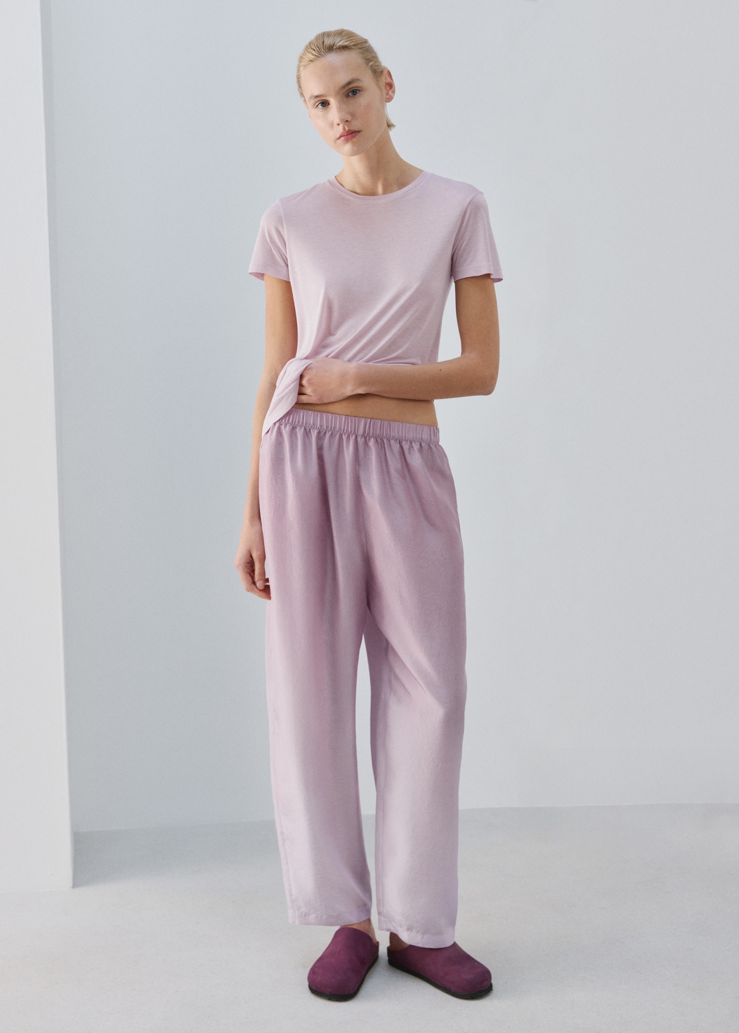 Micromodal short-sleeve T-shirt - General plane