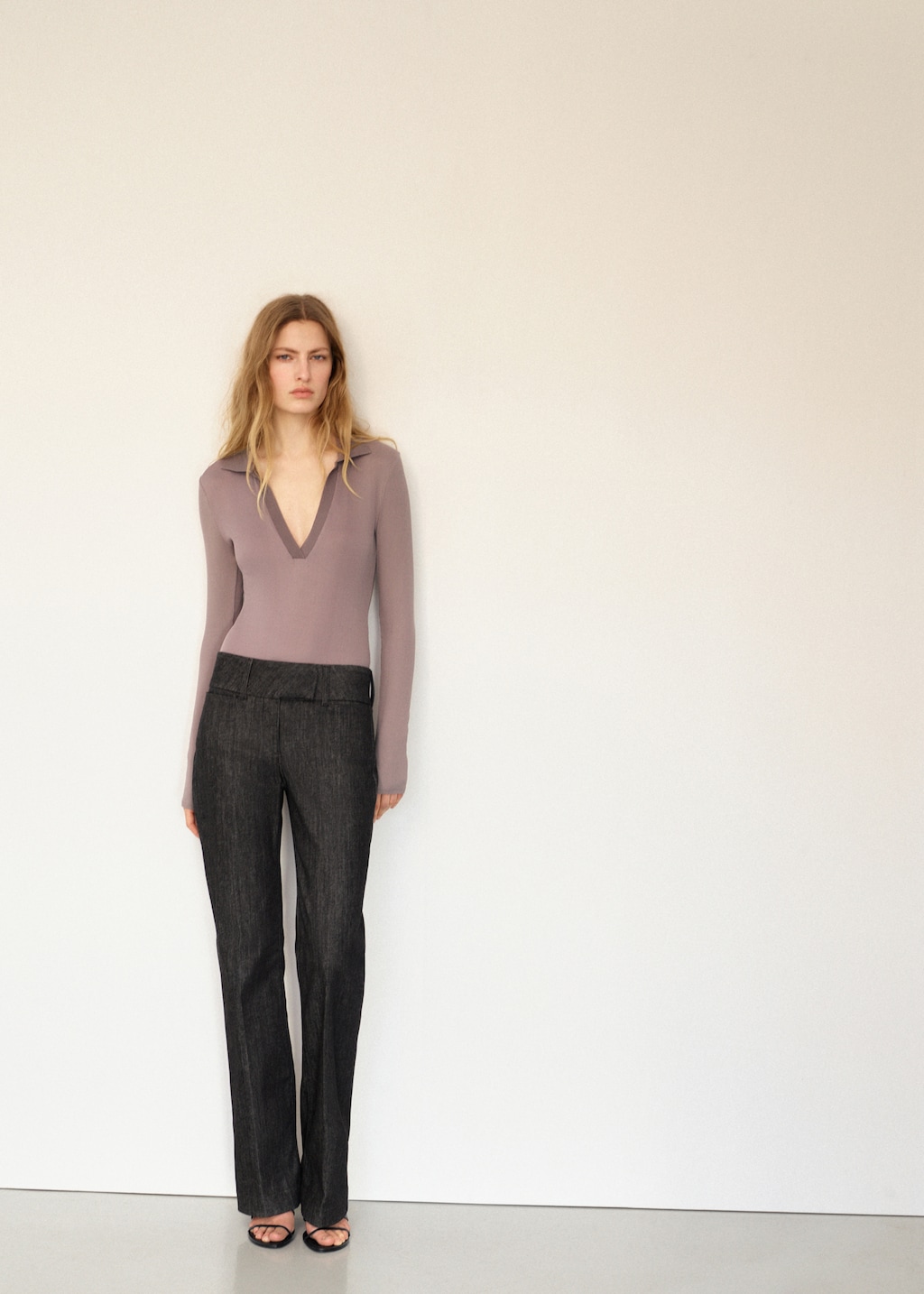 V-neck bodysuit