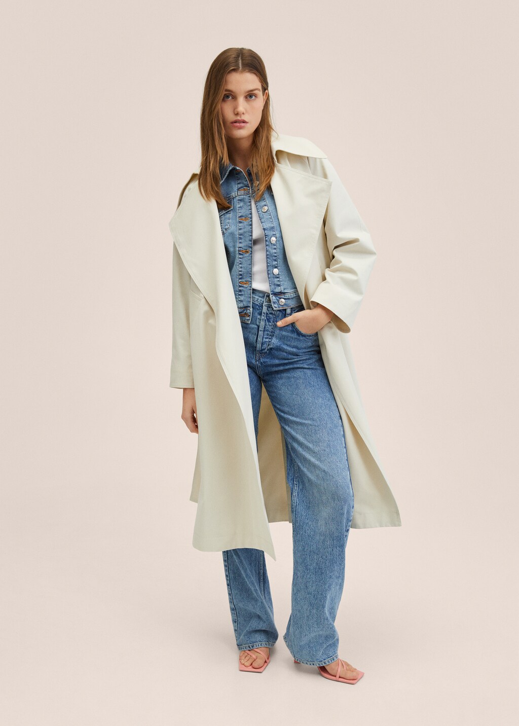 Oversize water-repellent trench coat - Women | MANGO China Oversize water-repellent trench coat - Women | MANGO China