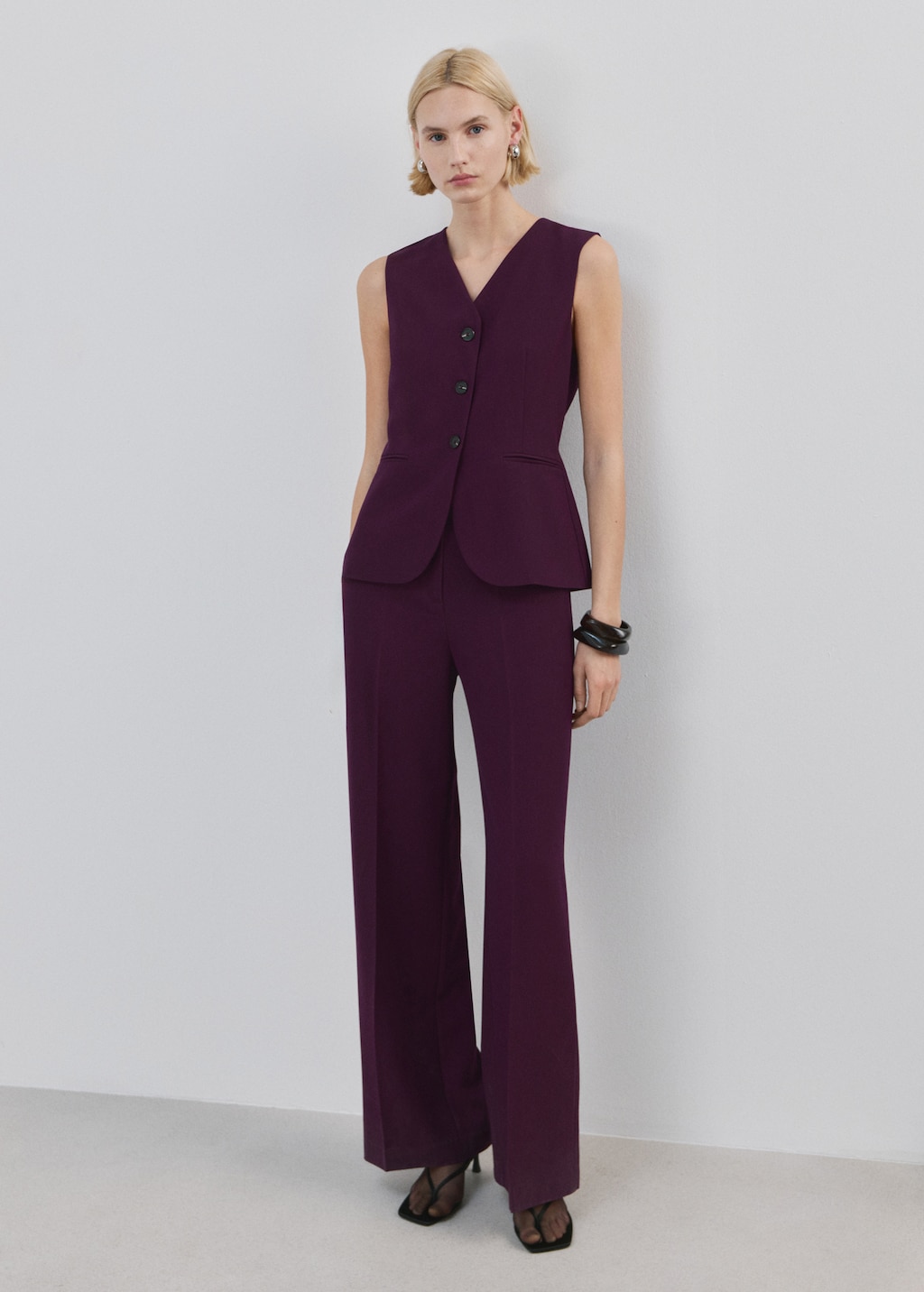 Long suit-style jumpsuit
