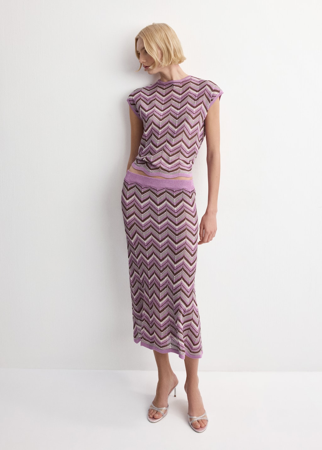 Flared knitted skirt - image 2