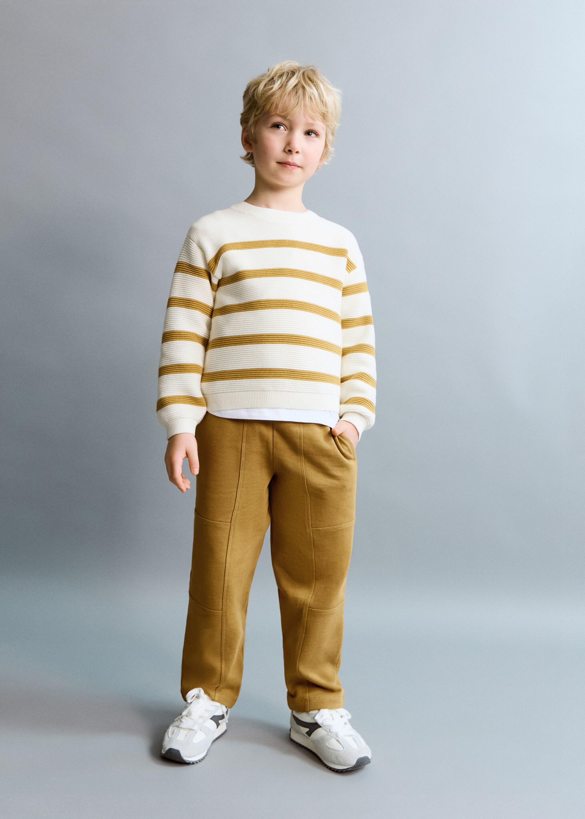 Drawstring jogger trousers - General plane, Ochre. Ref: 27094407-00.