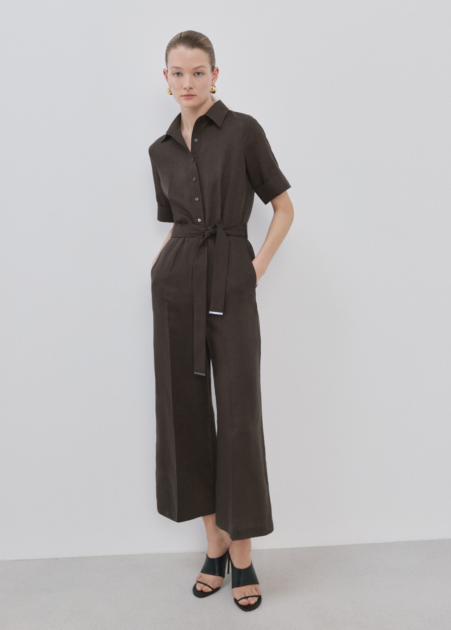 Lyocell shirt jumpsuit - General plane