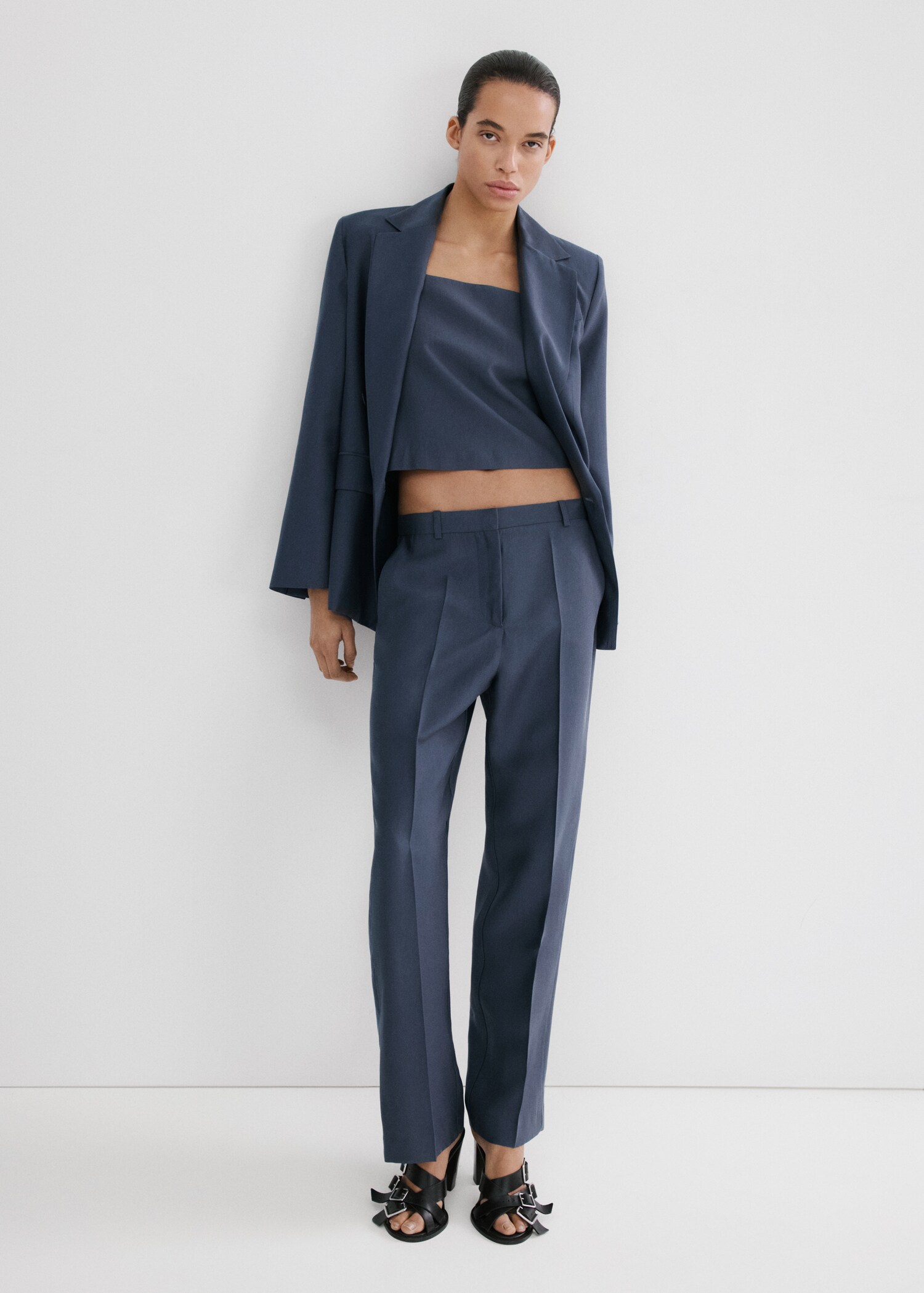 Lyocell suit waistcoat - General plane