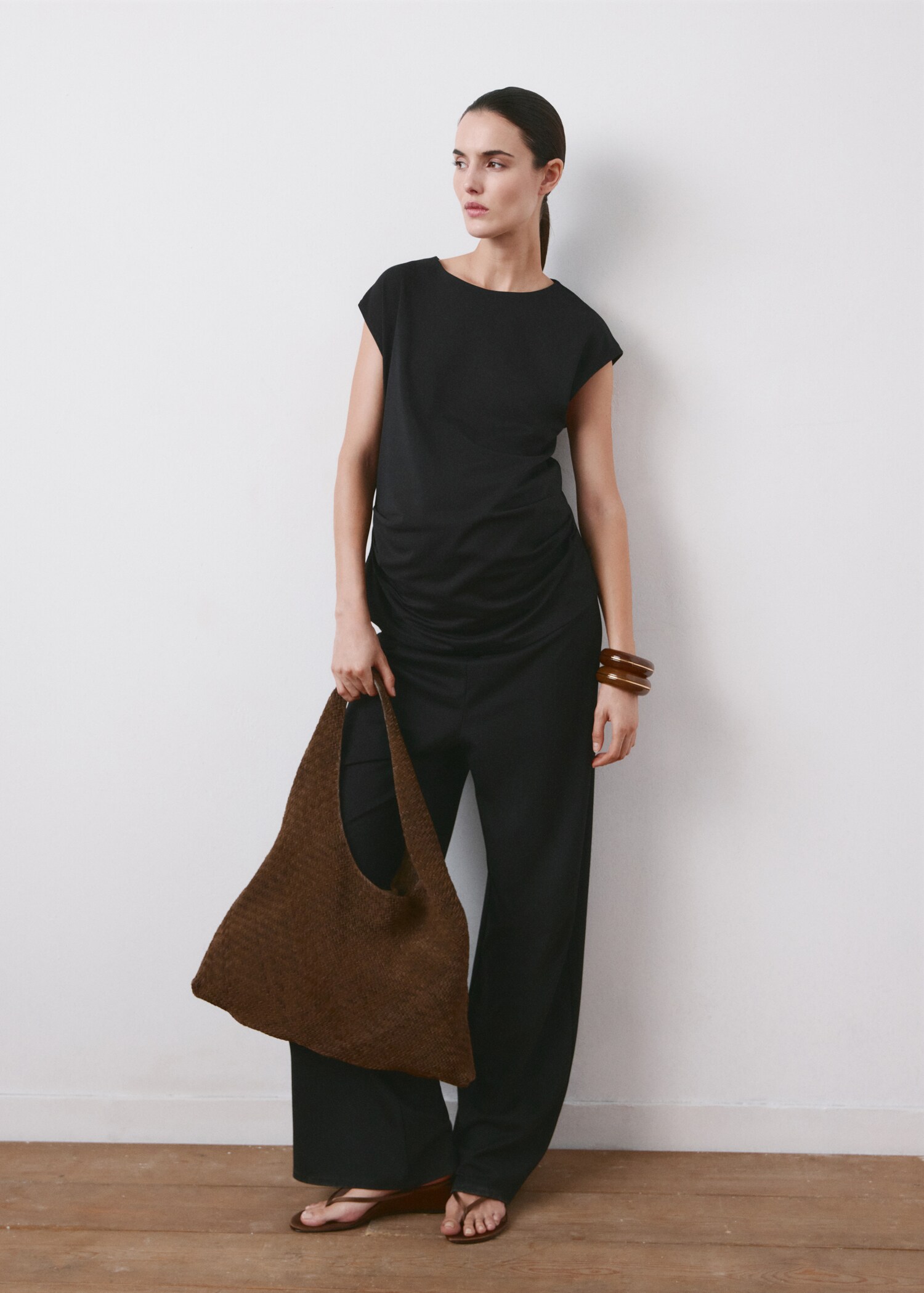 Straight maternity trousers - General plane