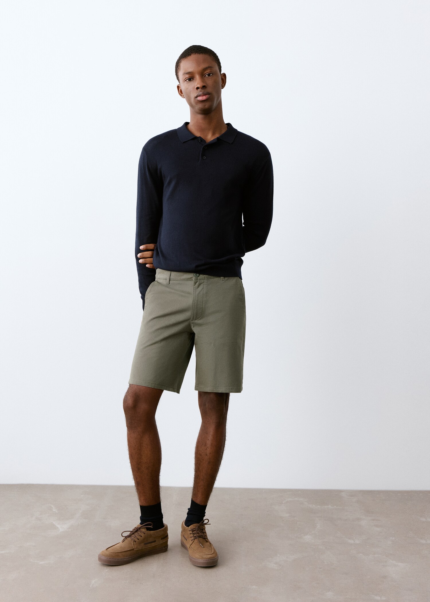 Cotton Bermuda shorts - General plane