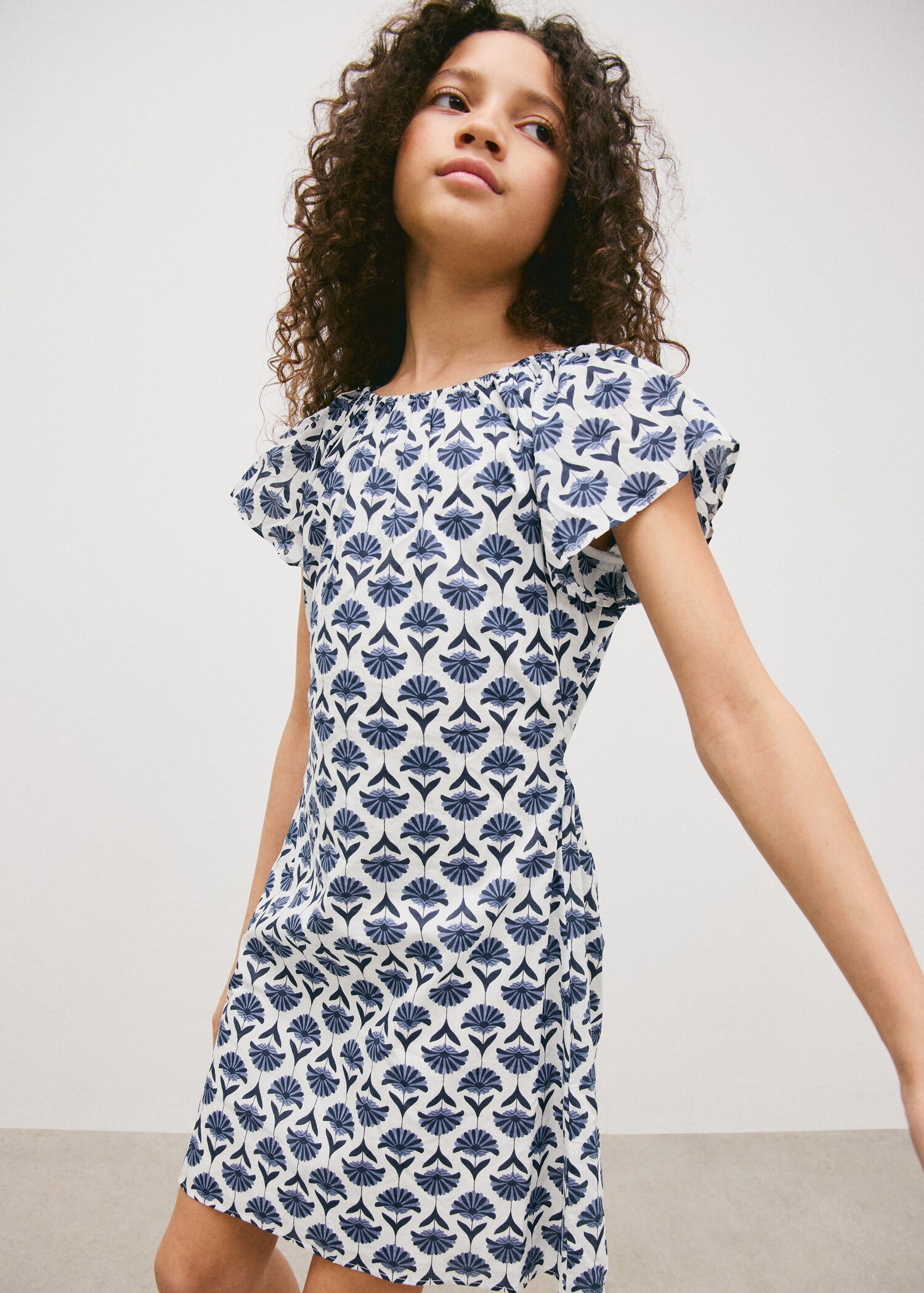 Floral print dress - General plane