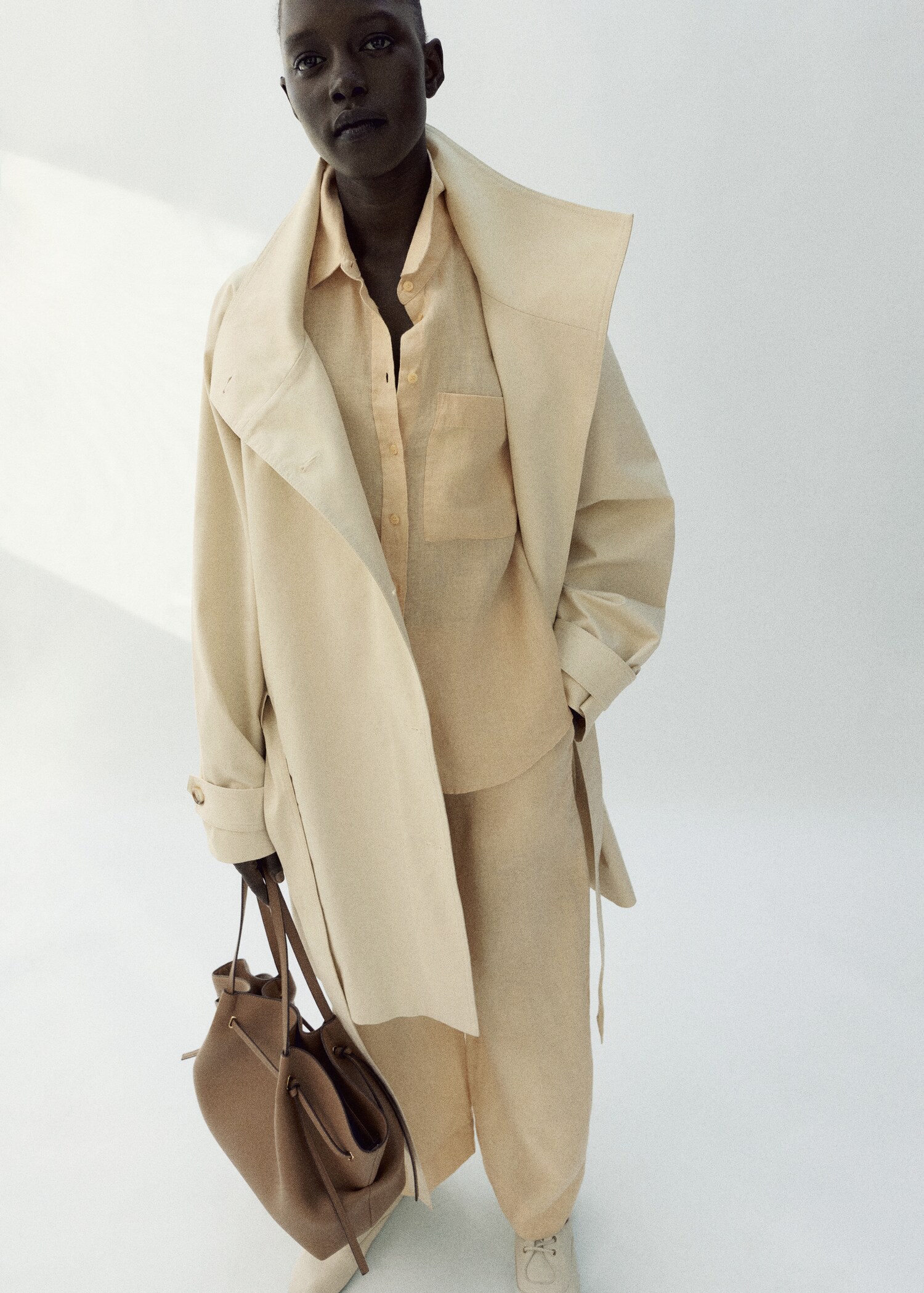 Pocket linen shirt - General plane