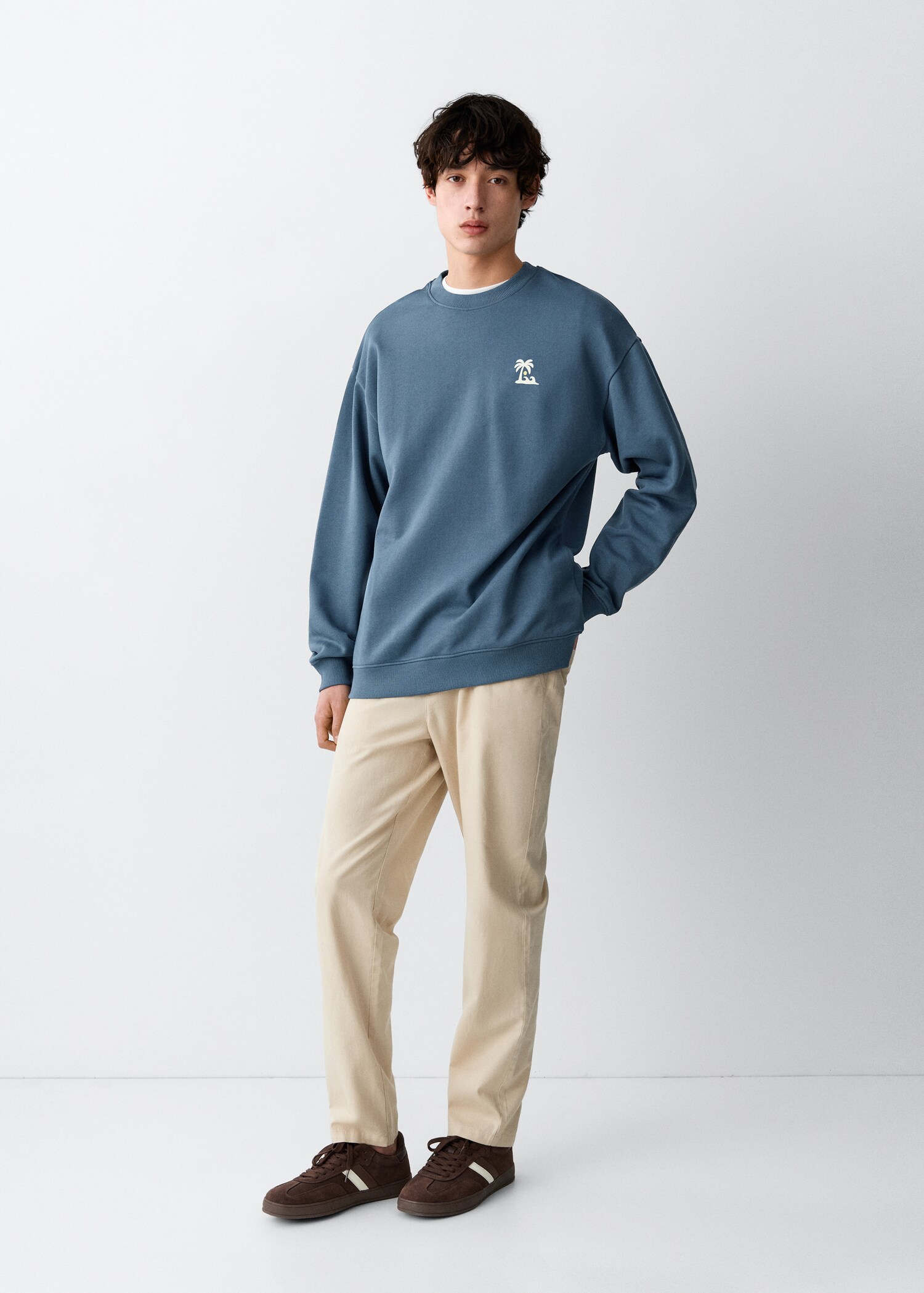 Cotton sweatshirt with text - General plane