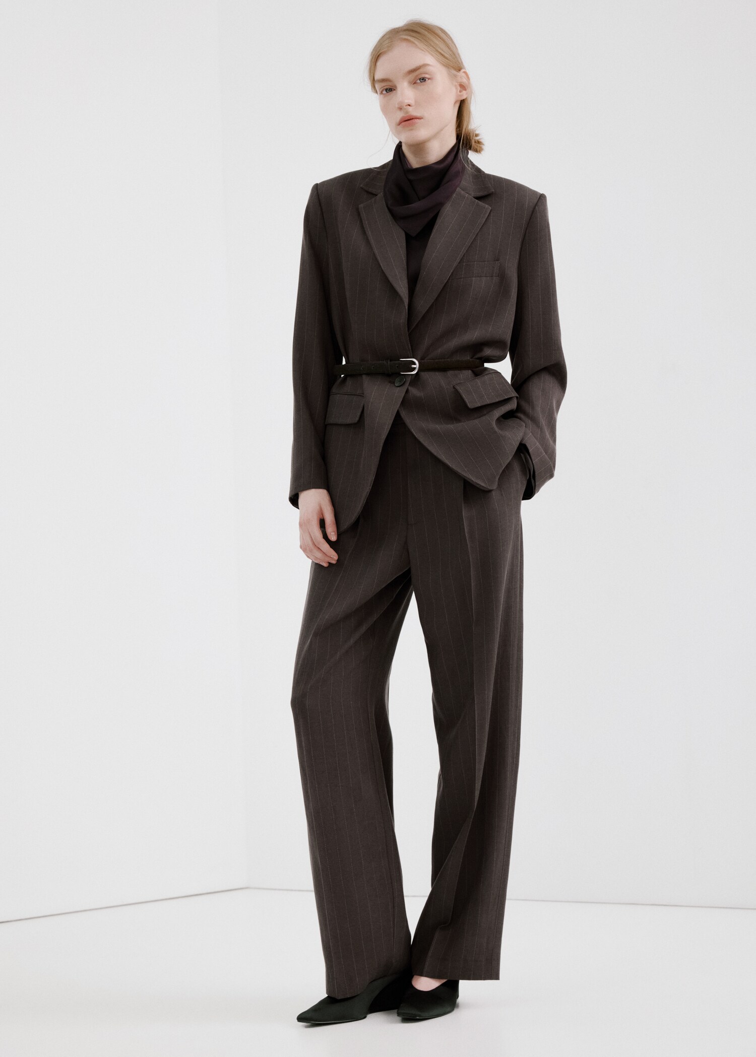 Blazer costume rayures tennis - Plan général