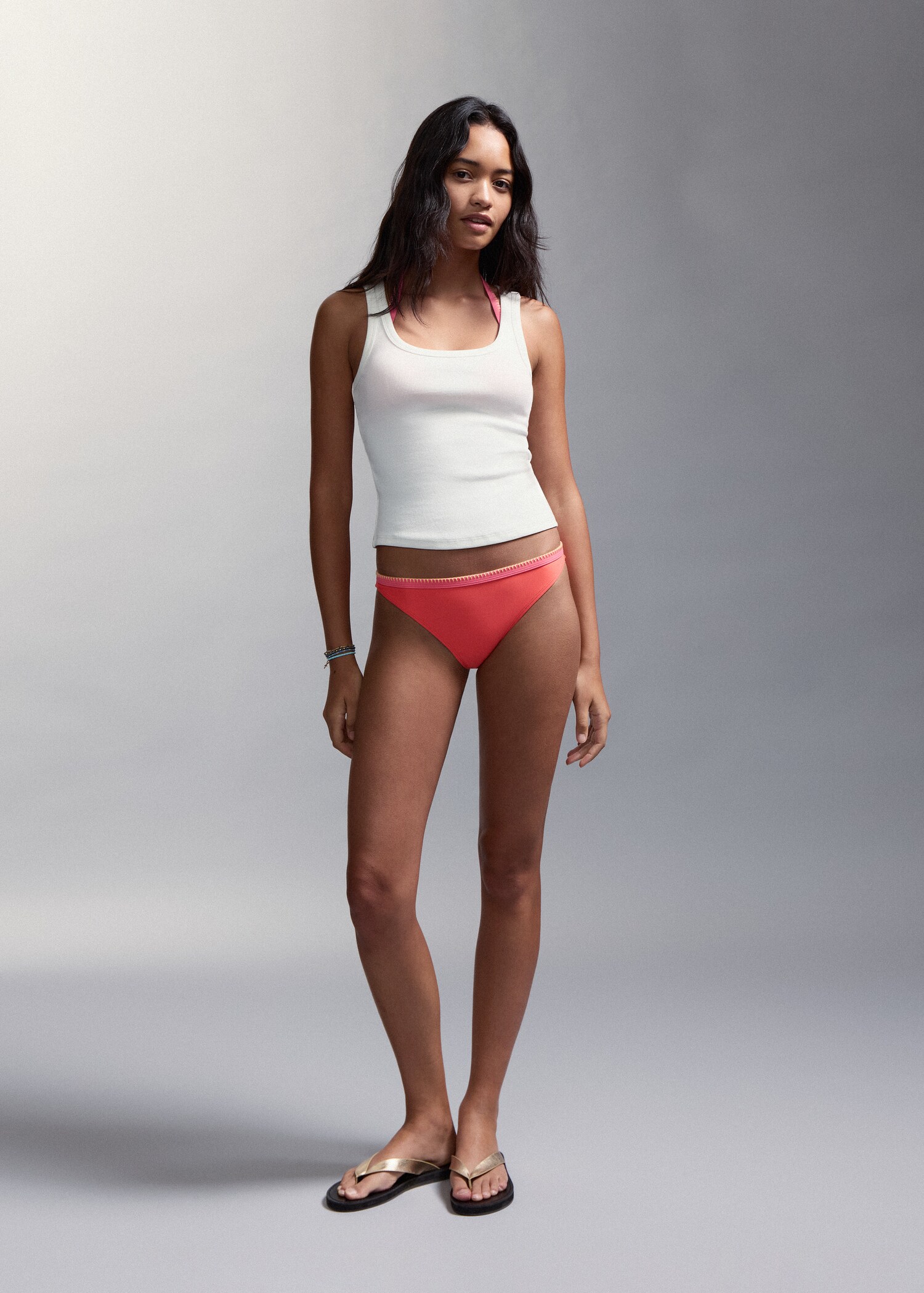 Bikini brodé culotte classique - Plan général