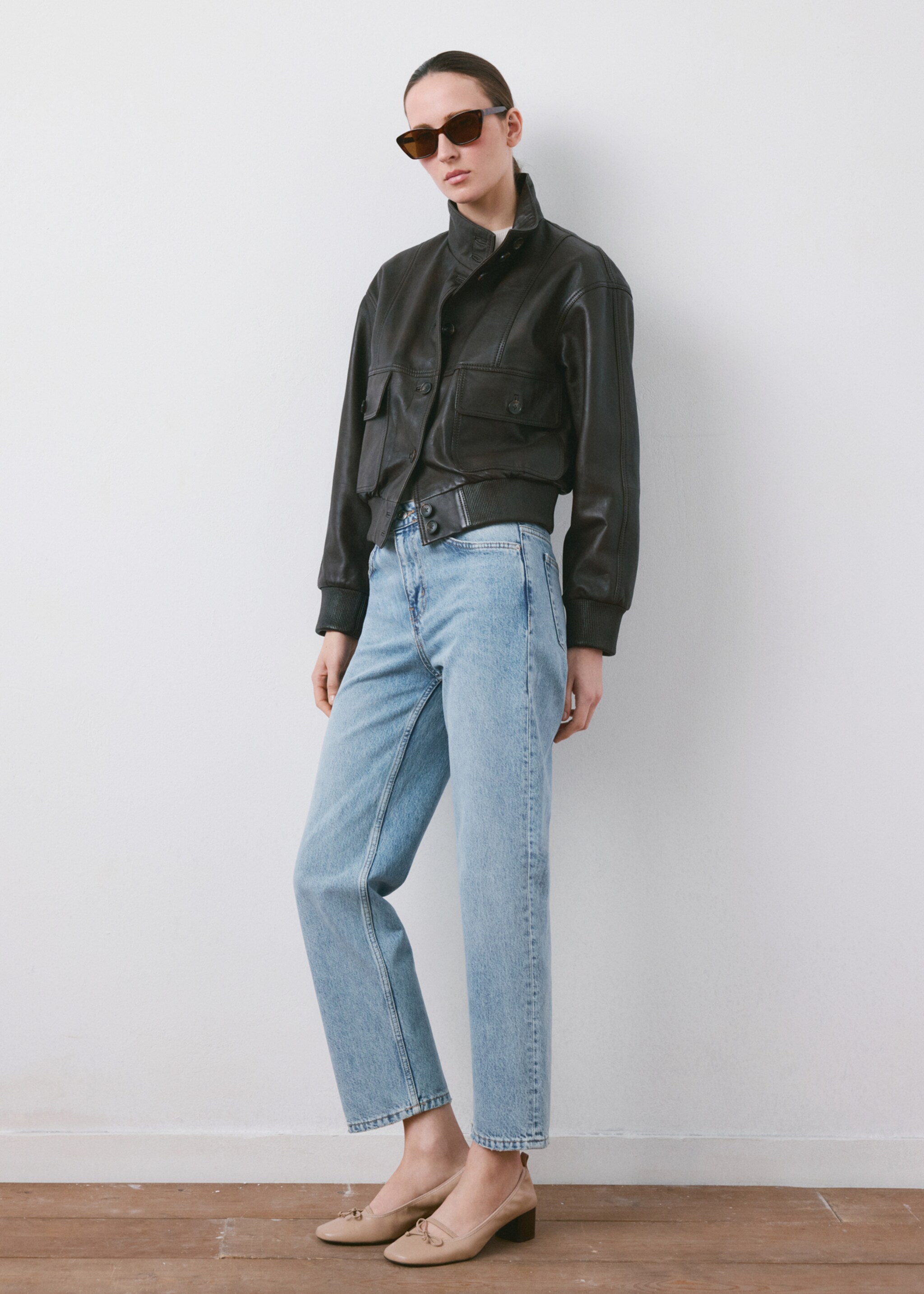 Mid-rise straight jeans - General plane, Medium Blue. Ref: 27097891-00.