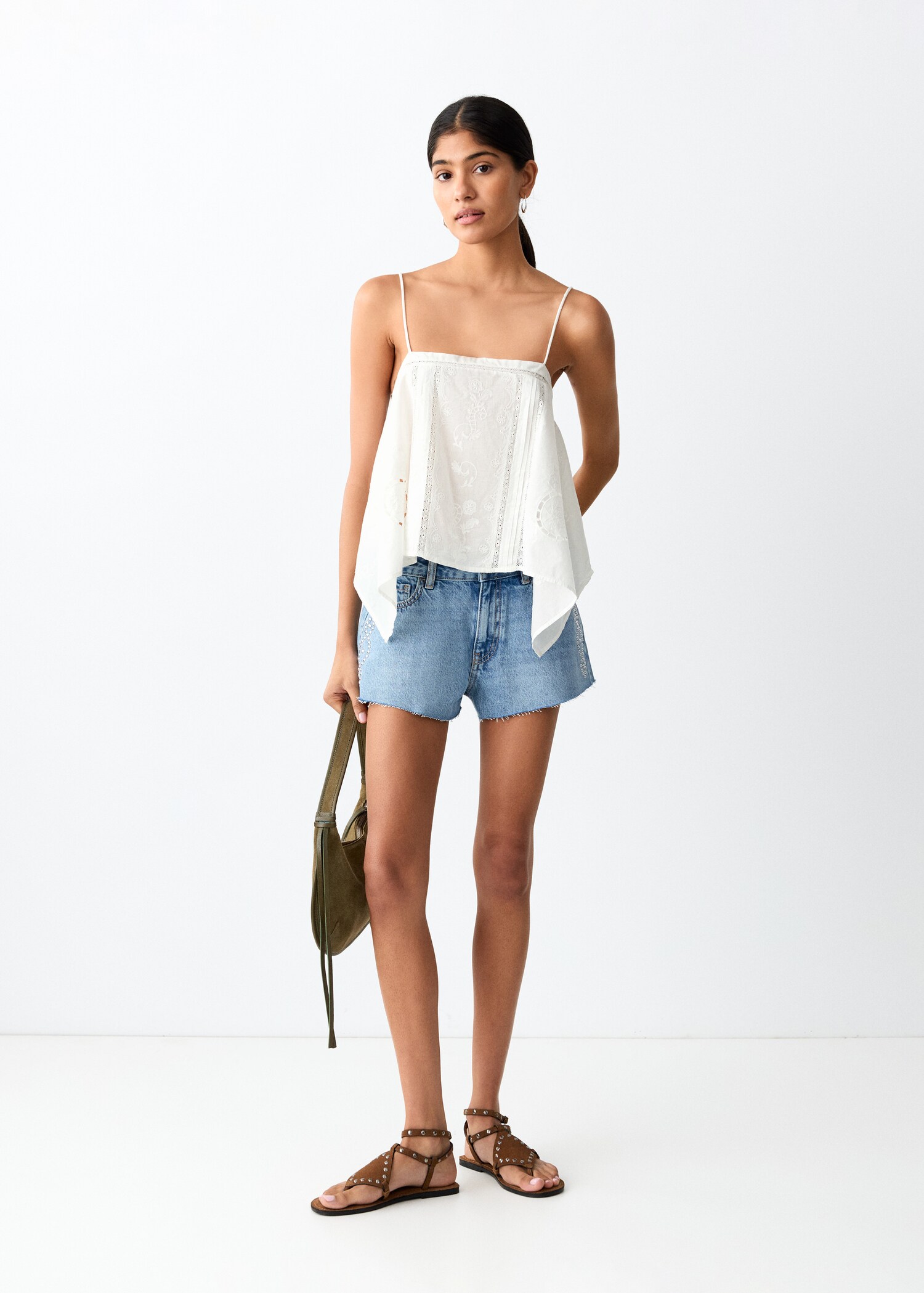 Top brodé ajouré - Plan général