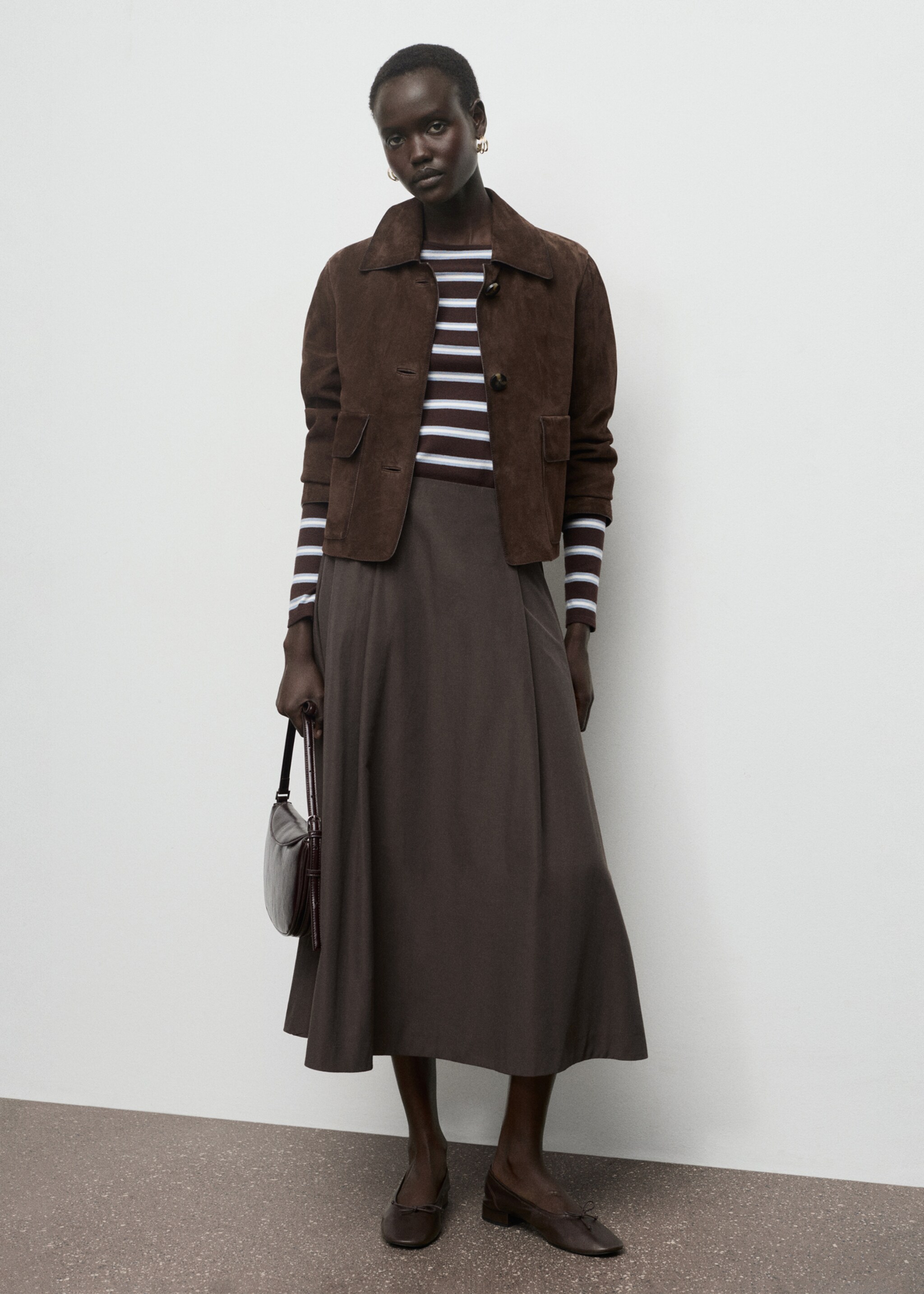 Jupe bangkok - Plan général, Chocolat. Ref: 27098646-00.