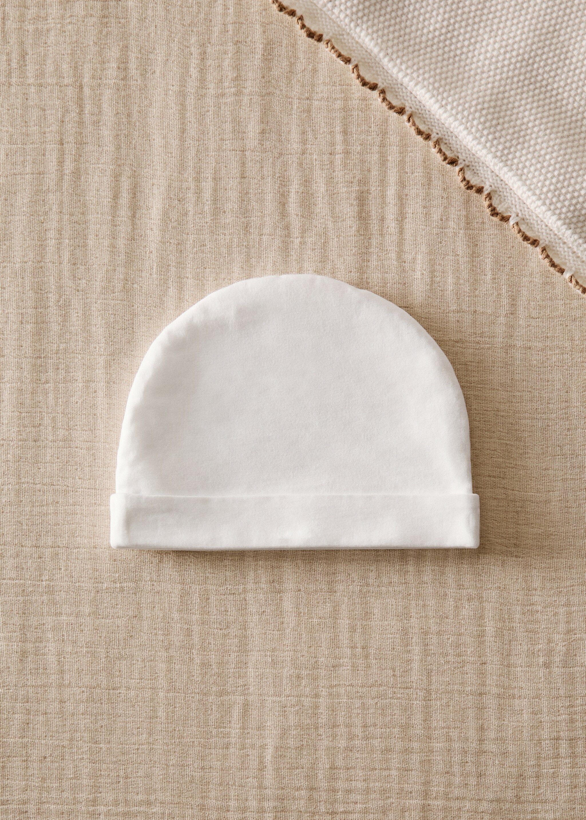 Cotton baby hat - General plane, White. Ref: 27143656-00.