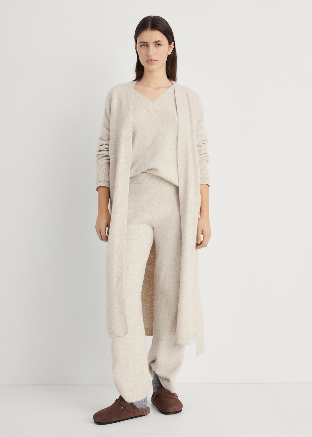 Mango Long knitted cardigan