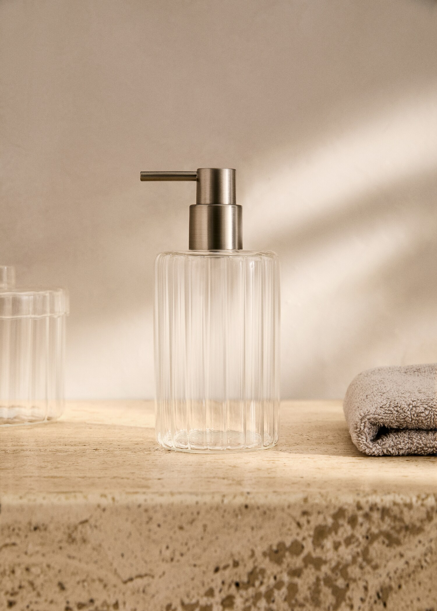 Borosilicate soap dispenser - General plane