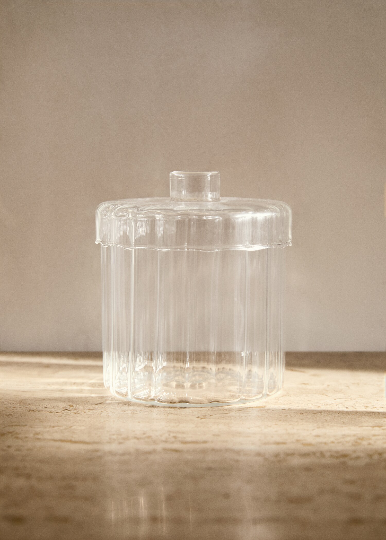 Borosilicate bathroom jar - General plane