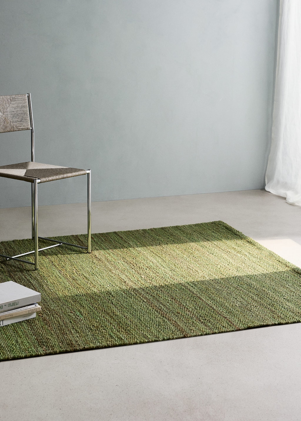Mango Braided Jute Rug Khaki In Green