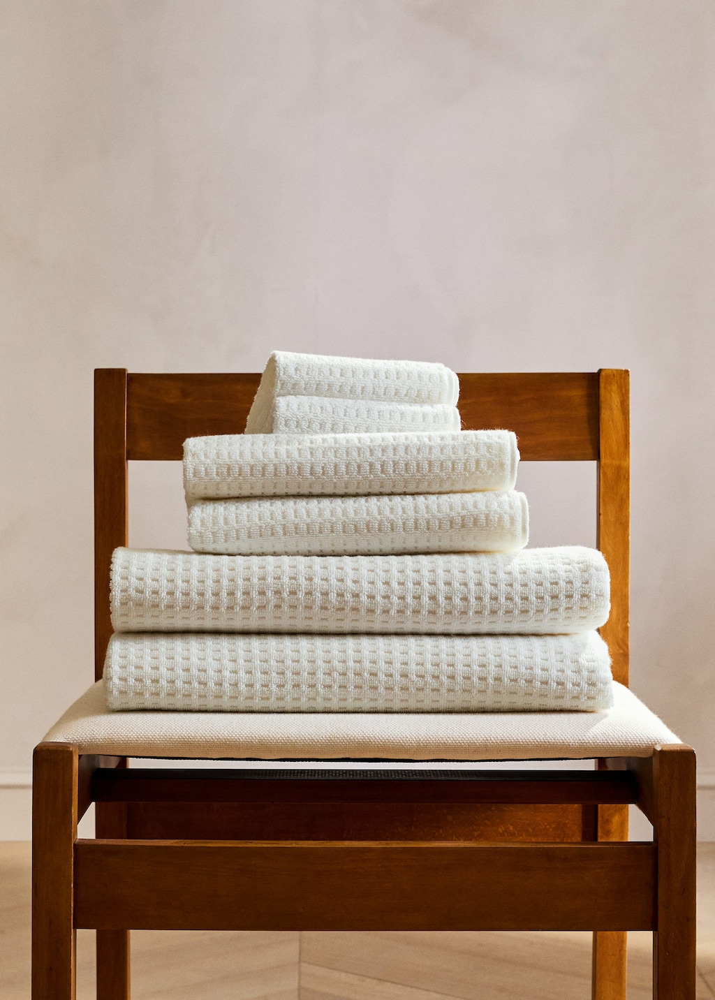 Mango Terry Cotton Towel Off White