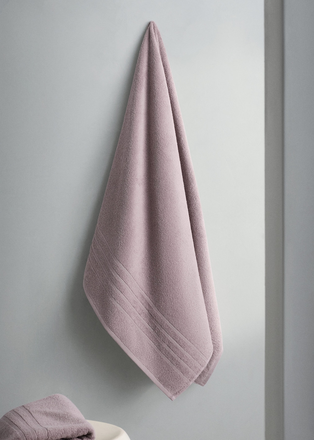 Mango Cotton Bath Towel Lavender In Purple