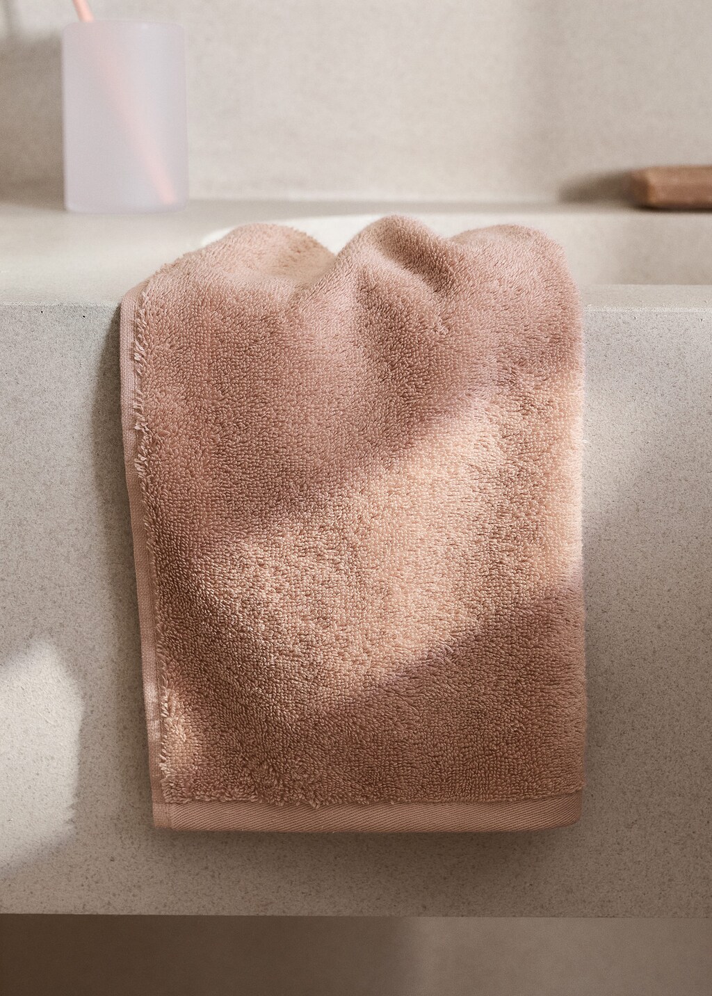 Mango Soft Cotton Towel Peach In Nude