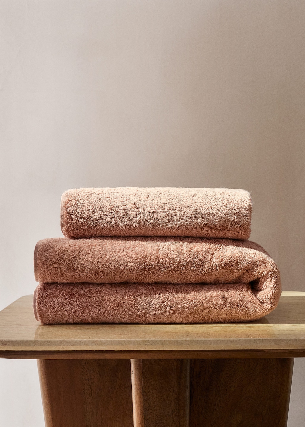 Mango Soft Cotton Washbasin Towel Peach In Brown