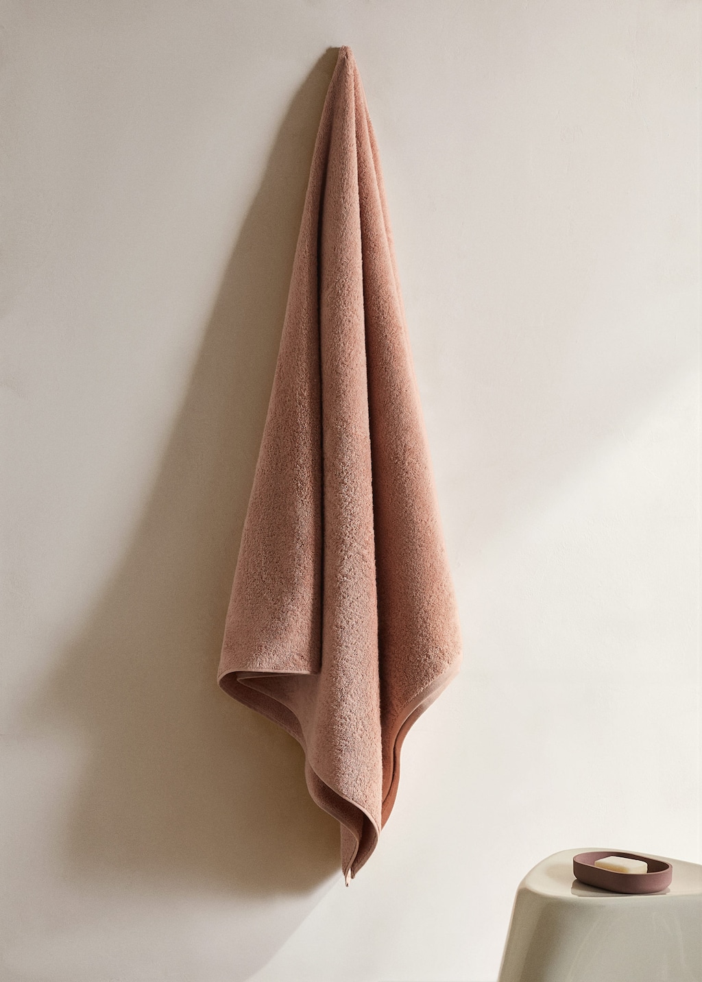 Mango Soft Cotton Bath Towel Peach In Brown