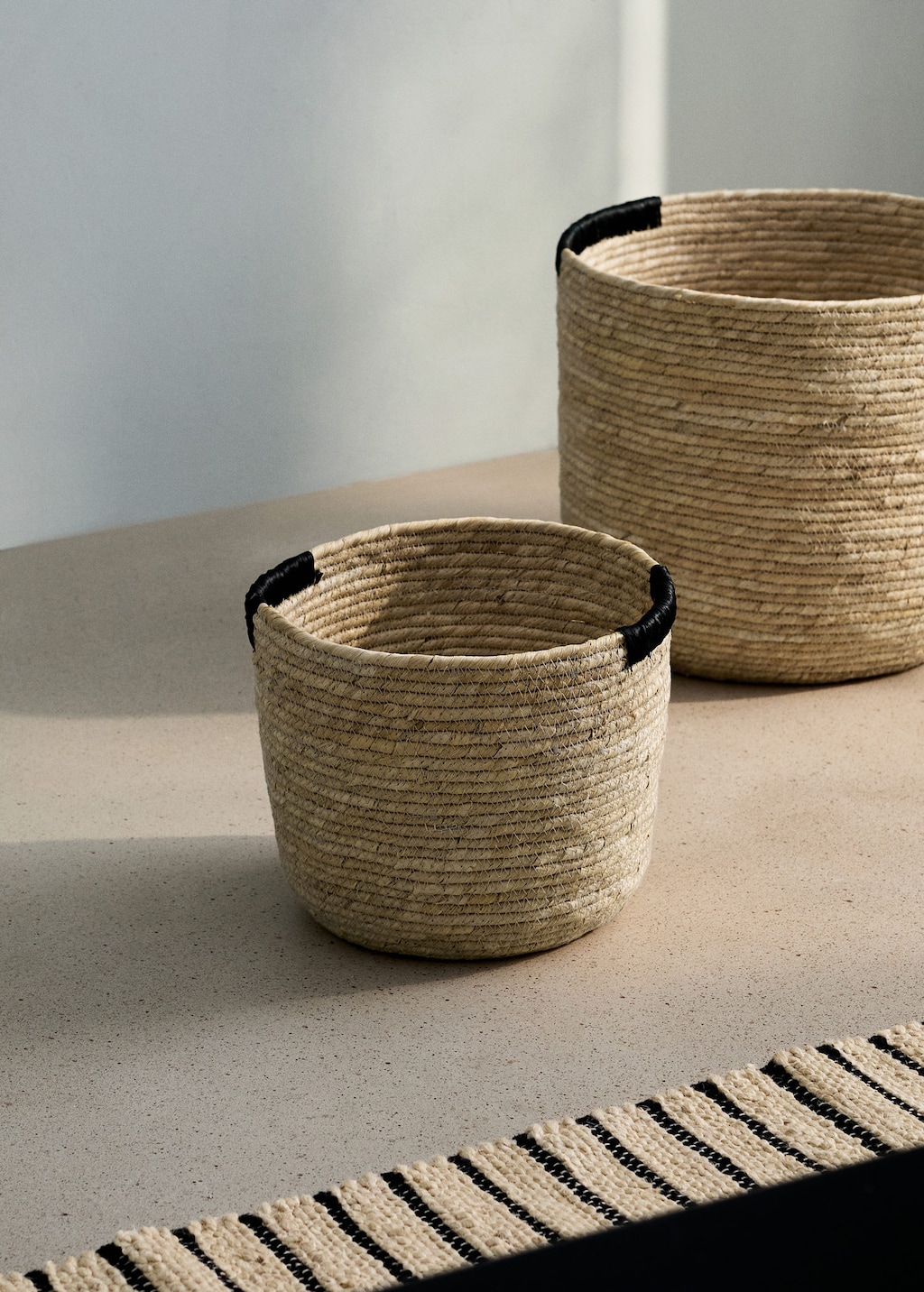 Mango Medium Basket With Embroidered Detail Brown In Neutral