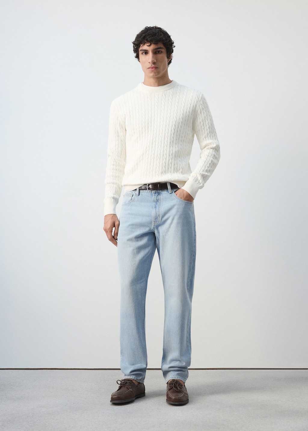 Mango Bob Regular-fit Jeans Bleach Blue